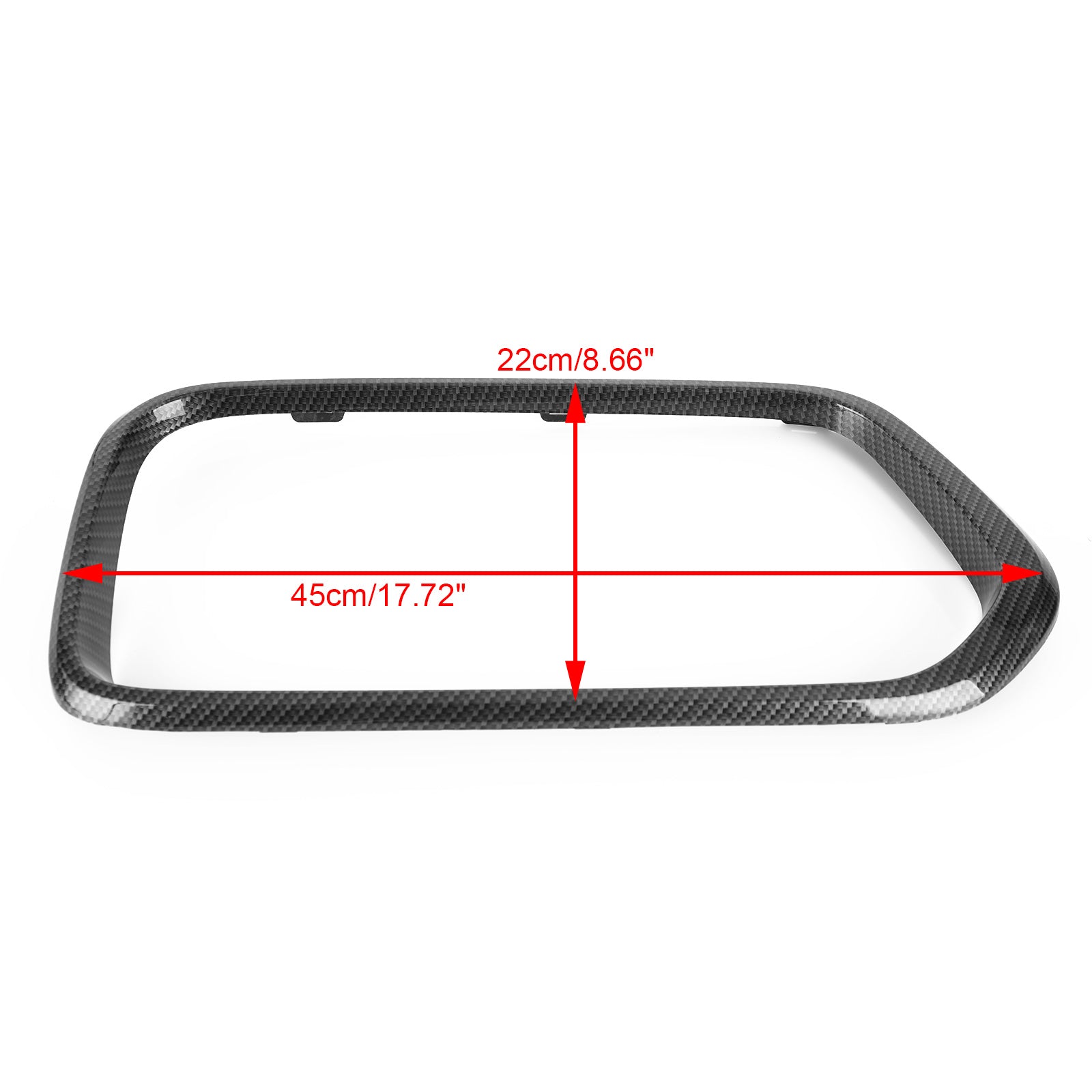 PALASER BMW X2 Series F39 2018-2021 Carbon Fiber Front Bumper Grill Frame Cover Trim - Image 2