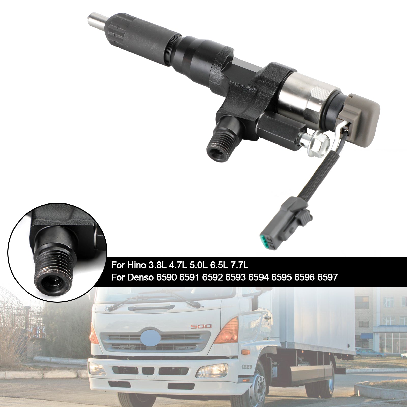 PALASER Hino 3.8L 4.7L 5.0L 6.5L 7.7L 1PCS Fuel Injector 095000-6593 CB84034501S 095000-6590 - Image 7