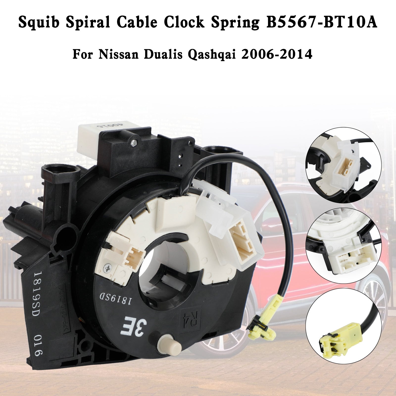 PALASER B5567-BT10A Squib Spiral Cable Clock Spring For 2006-2014 Nissan Dualis Qashqai - Image 6