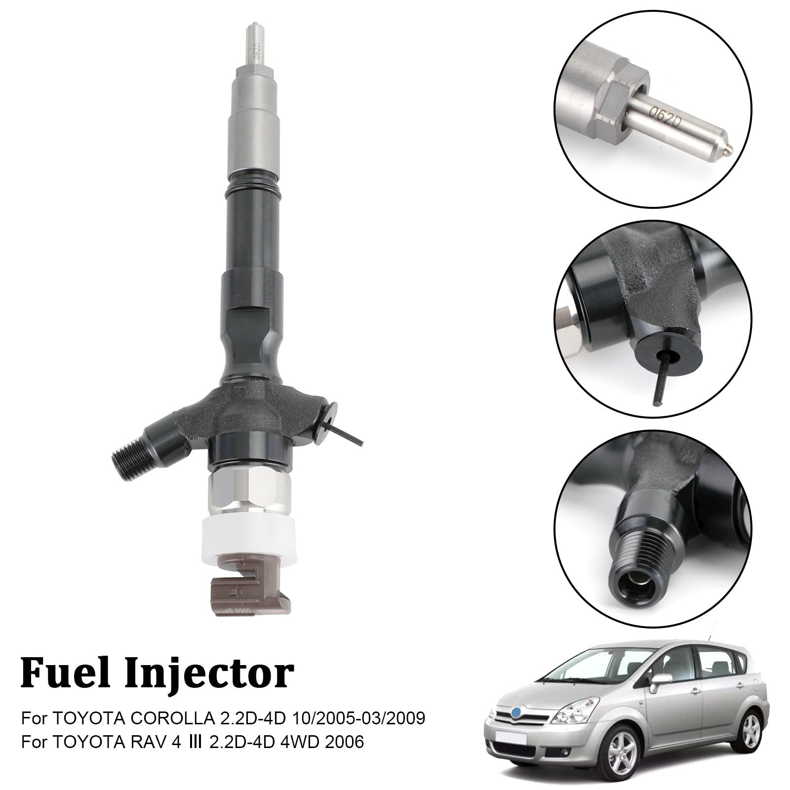 PALASER 2006+ Toyota Hilux 1KD-FTV 2KD-FTV 1PCS Fuel Injector 095000-6760 23670-30140 - Image 8