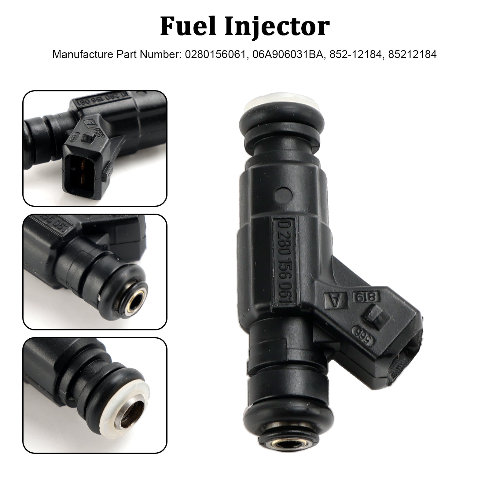 PALASER Audi Volkswagen 1.8L Fuel Injector 0280156061 06A906031BA 852-12184 - Image 3