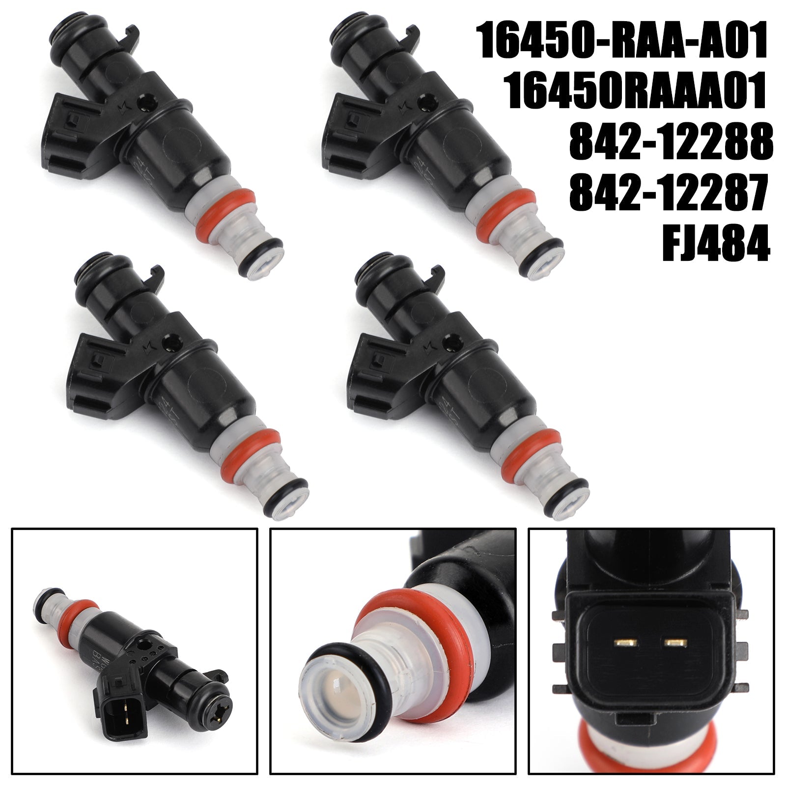PALASER 2003-2007 Honda Accord 2.4L 2354CC I4 4PCS Fuel Injectors 16450RAAA01 16450-RAA-A01 - Image 3
