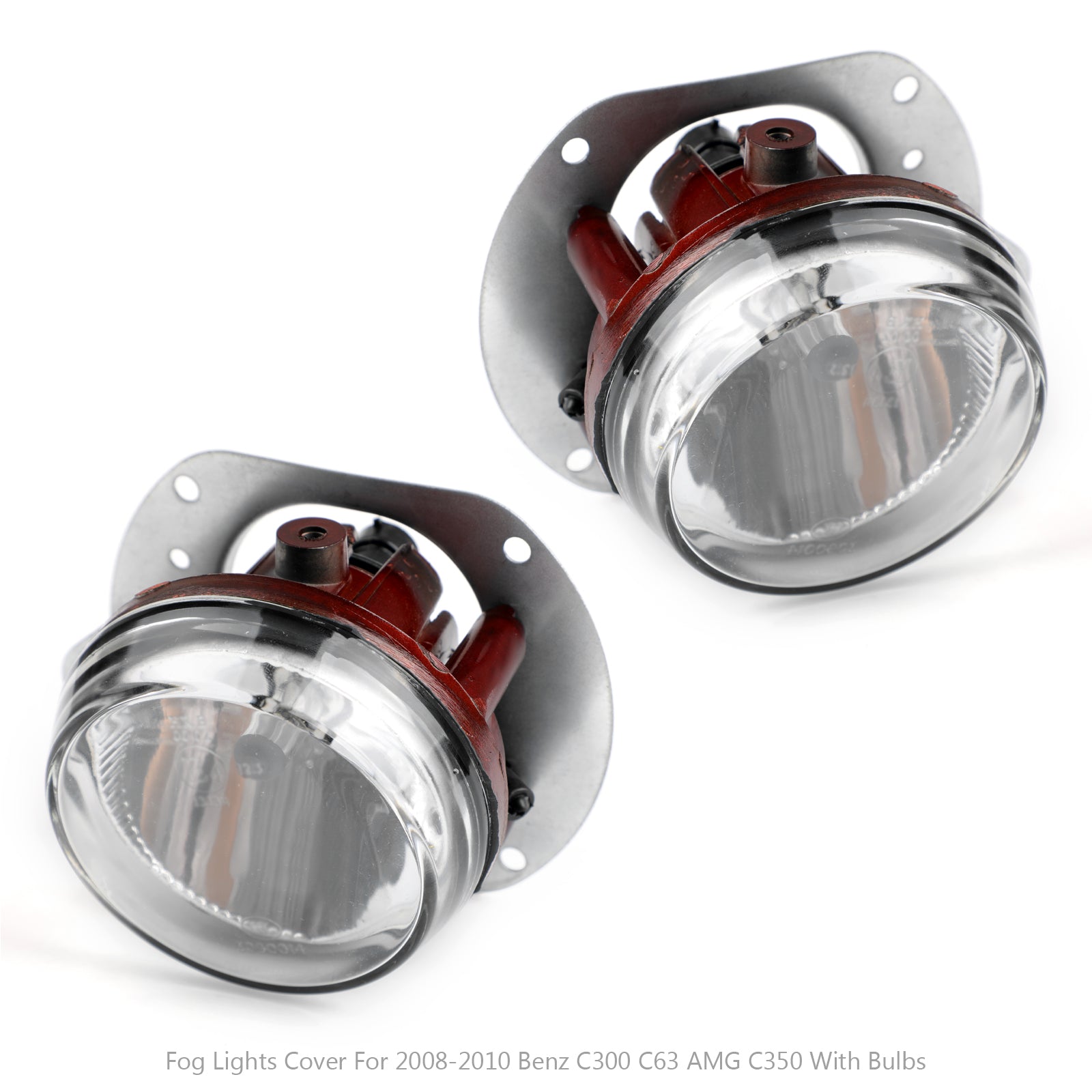 PALASER 2 PCS Bumper Fog Front Light Lamp W/bulb For 2008-2010 Benz C300 C63 Amg C350