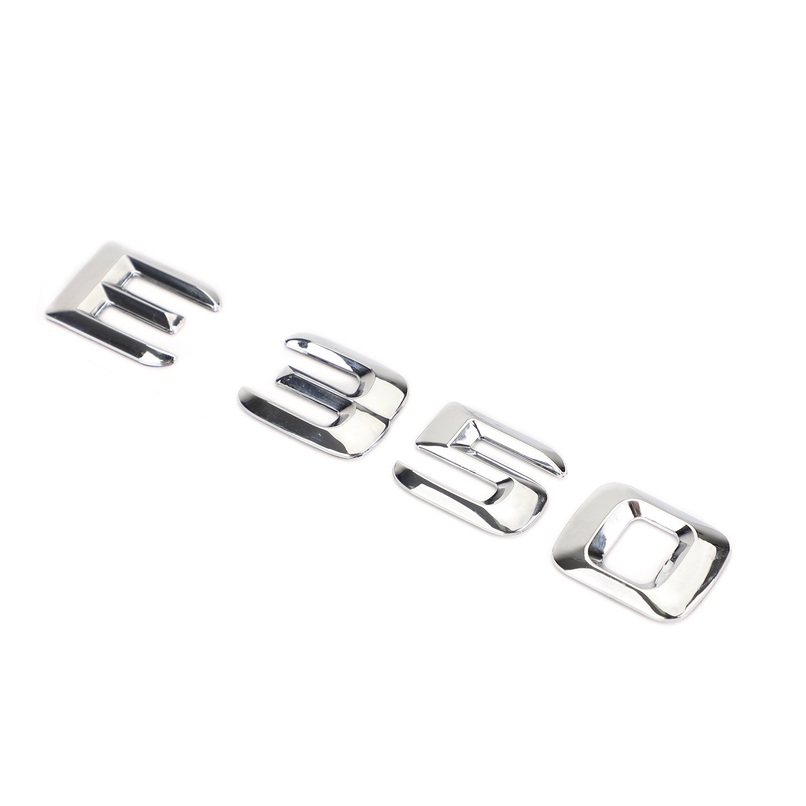 PALASER Rear Trunk Emblem Badge Nameplate Decal Letters Numbers Fit Mercedes E350 Chrome