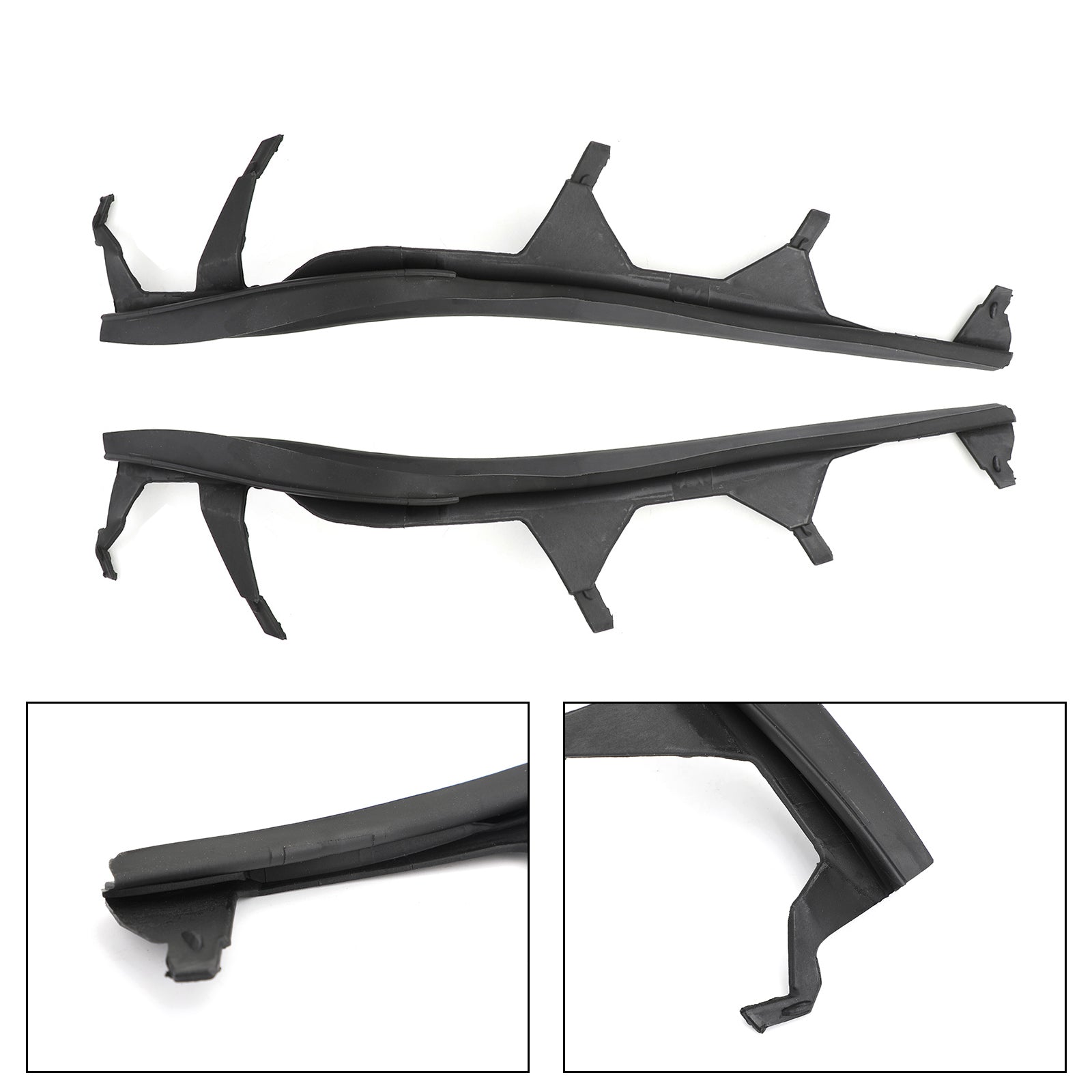 PALASER BMW E46 325i 02-05 Set Of Left & Right Upper Headlight Cover Strips Pair - Image 2