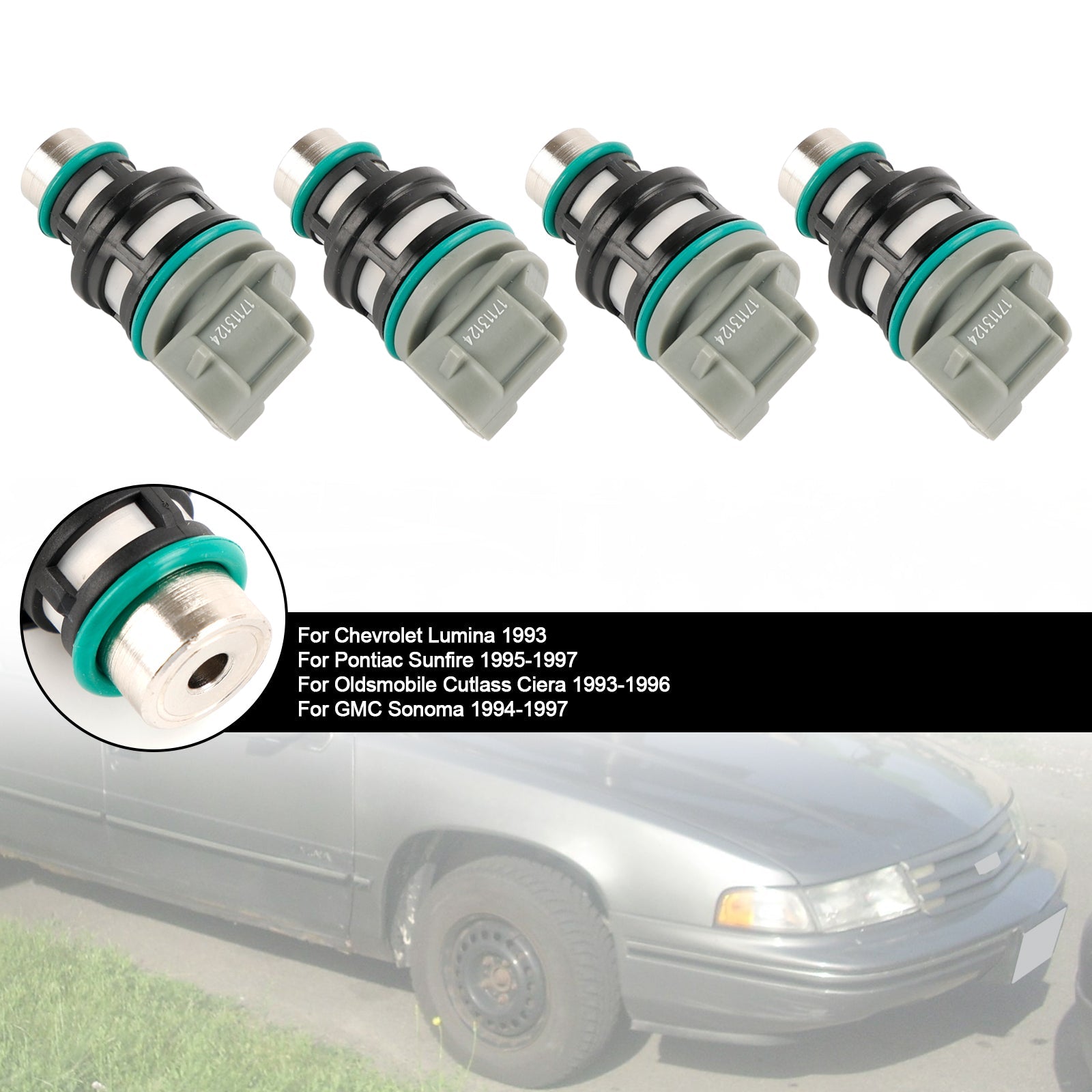 PALASER 1993 Chevrolet Lumina 4PCS Fuel Injectors 17113124 17113197 - Image 7