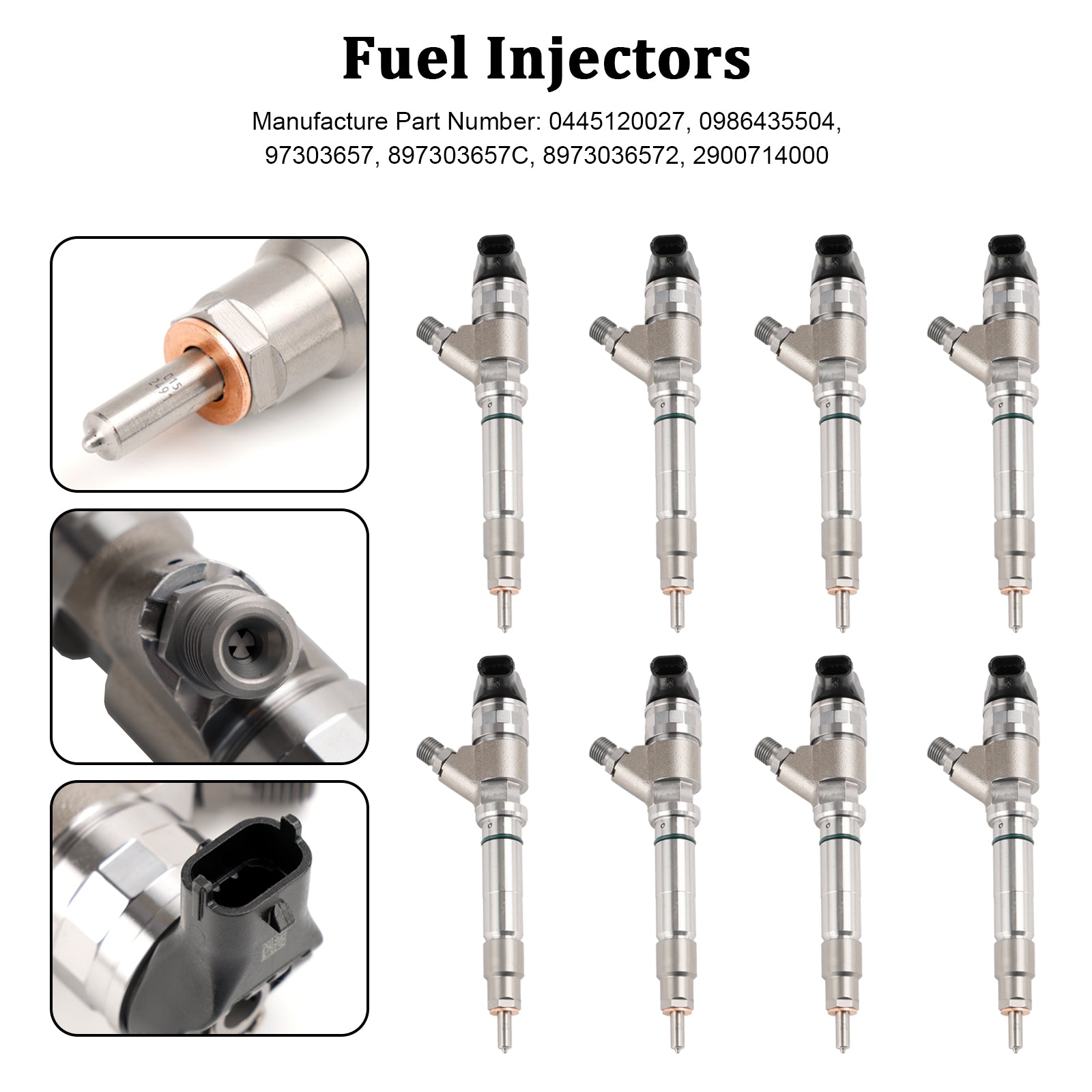 PALASER 2006 Hummer H1 6.6L V8 Diesel 8PCS Fuel Injector 0445120042 0445120082 19208742 - Image 10