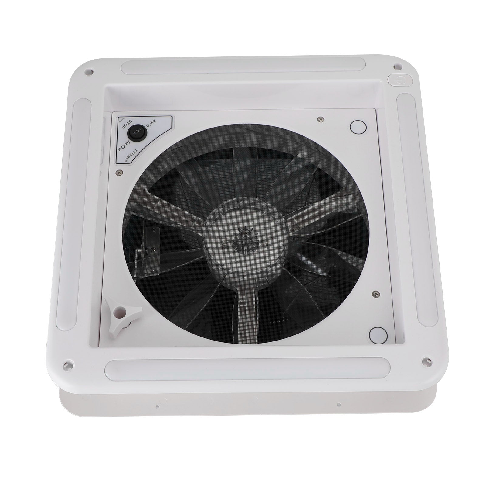 PALASER 14" Rv Caravan Roof Vent Manual Rv Camper Fan 12V Skylight With LED Light - Image 7