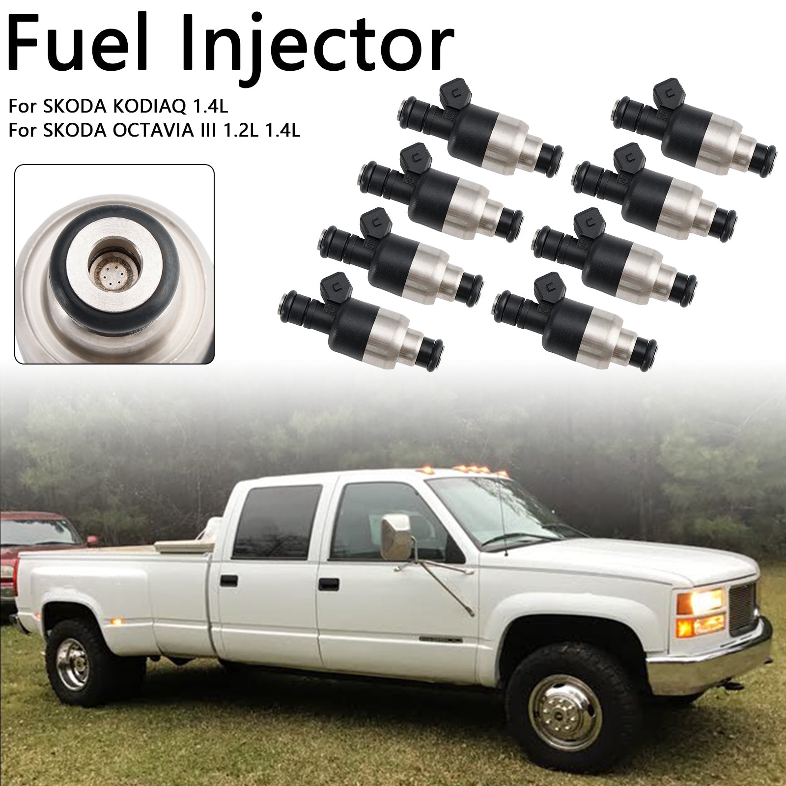 PALASER 1996-2000 GMC C3500HD K2500 K3500 8Pcs Fuel Injector 17109596 83211150 - Image 4