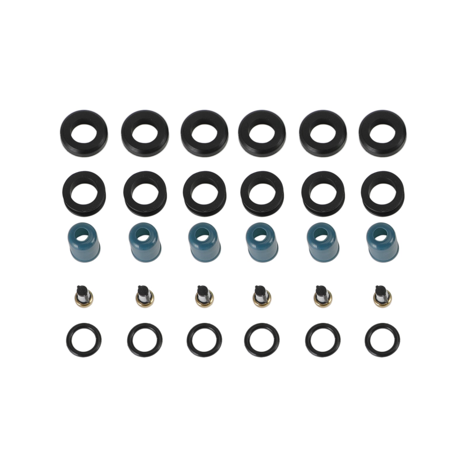 PALASER Toyota Truck 4 Runner 1988-1995 3.0L 3VZE 6PCS Fuel Injectors Repair Seal Rebuild Kit 23209-65020 23250-65020 195500-5400 - Image 8