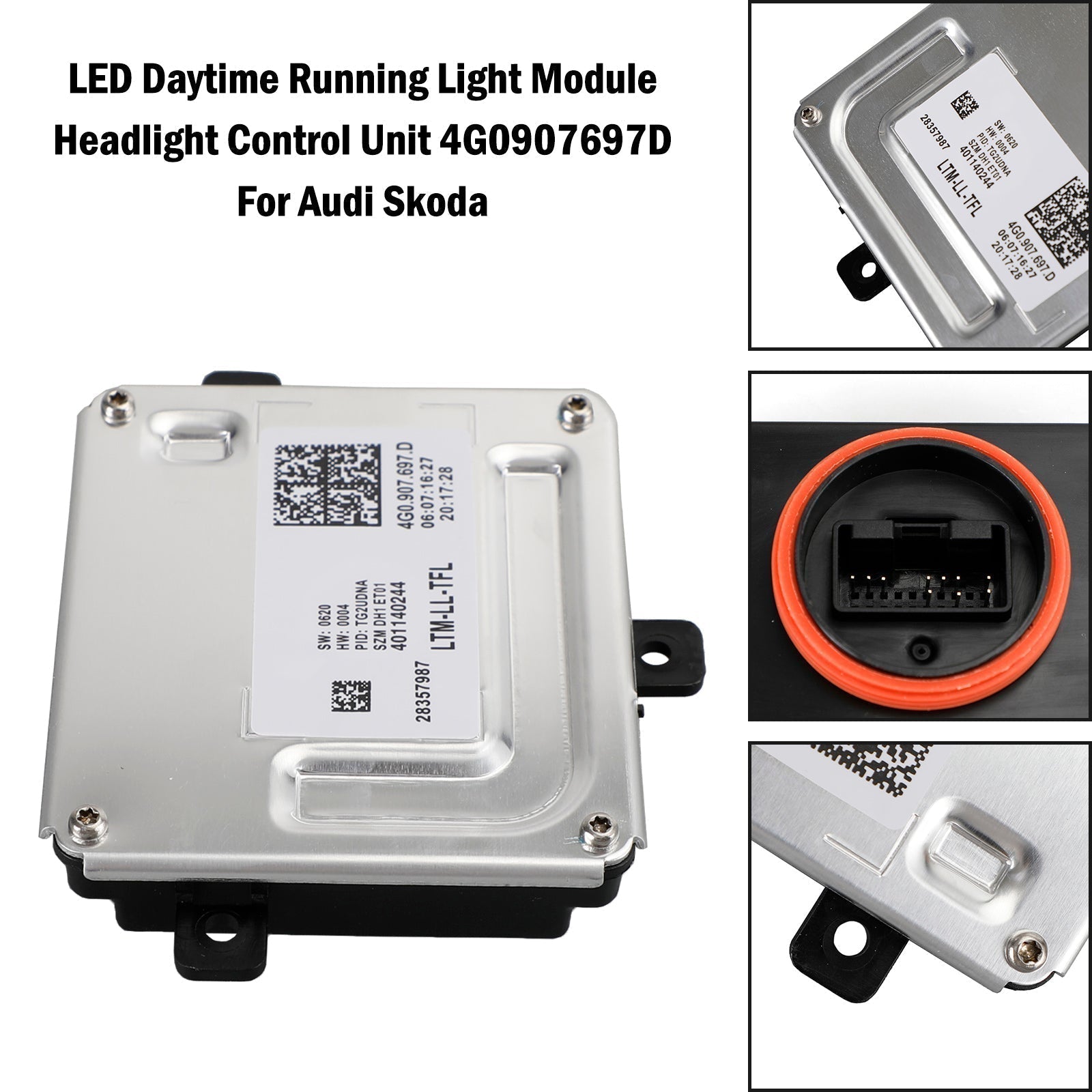 PALASER 20013-2016 Volkswagen Cc LED Daytime Running Light Module Headlight Control Unit 4G0907697D - Image 7