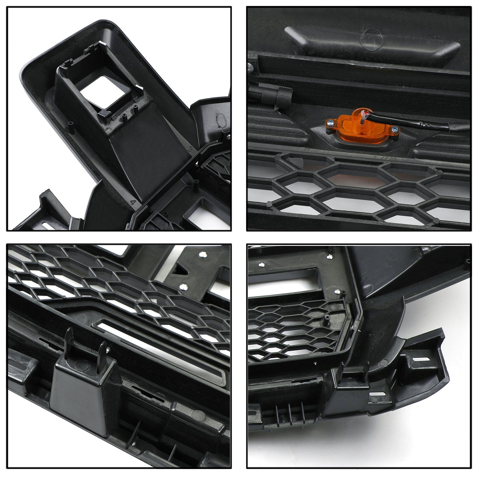 PALASER F150 2018-2020 Raptor Style Honeycomb Grill With Amber LED Grille Replacement Kit - Image 4
