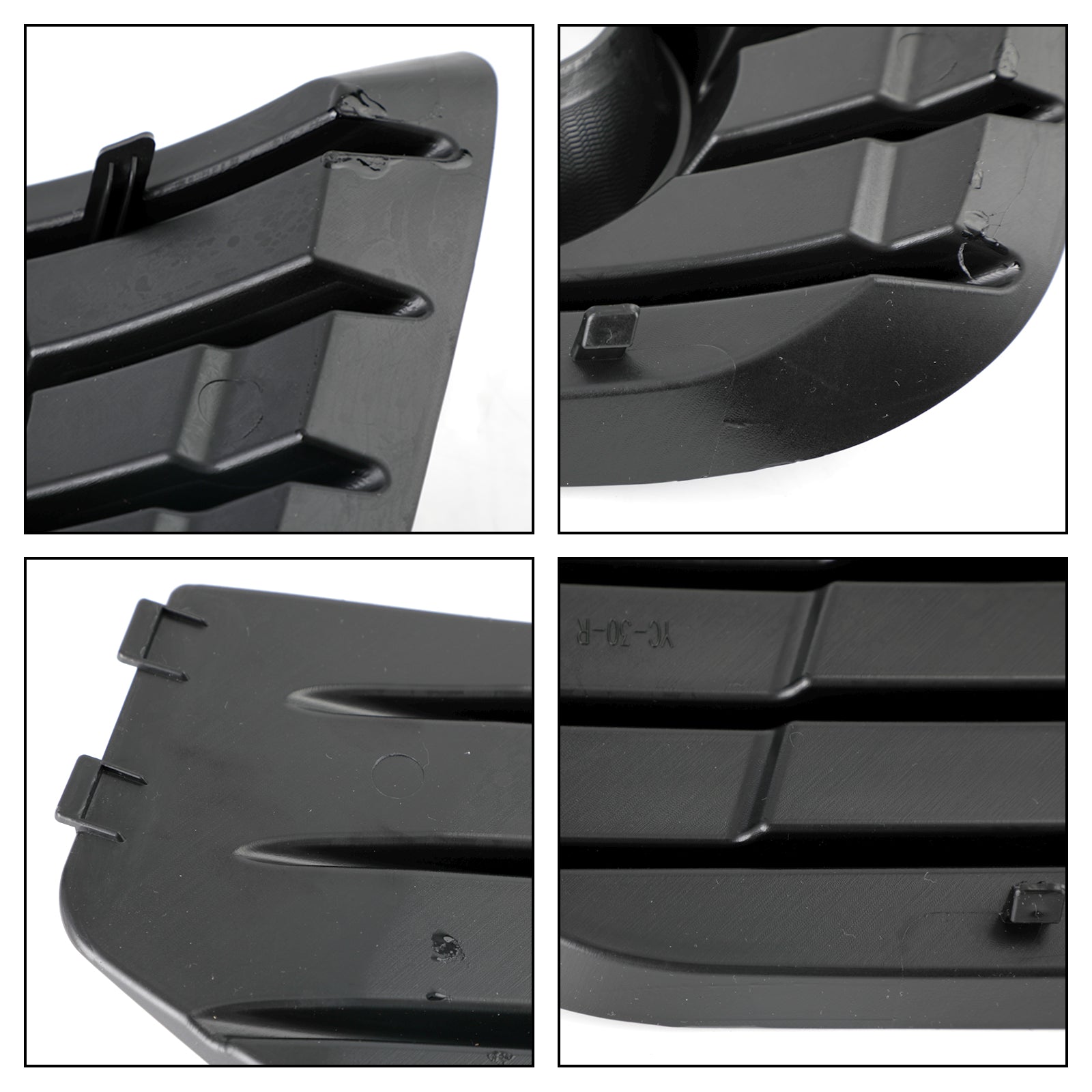 PALASER 2010-15 Vw Transporter Caravelle T5 T5.1 S-line Fog Lamp Light Cover Insert S-line Grill Gloss Black - Image 12