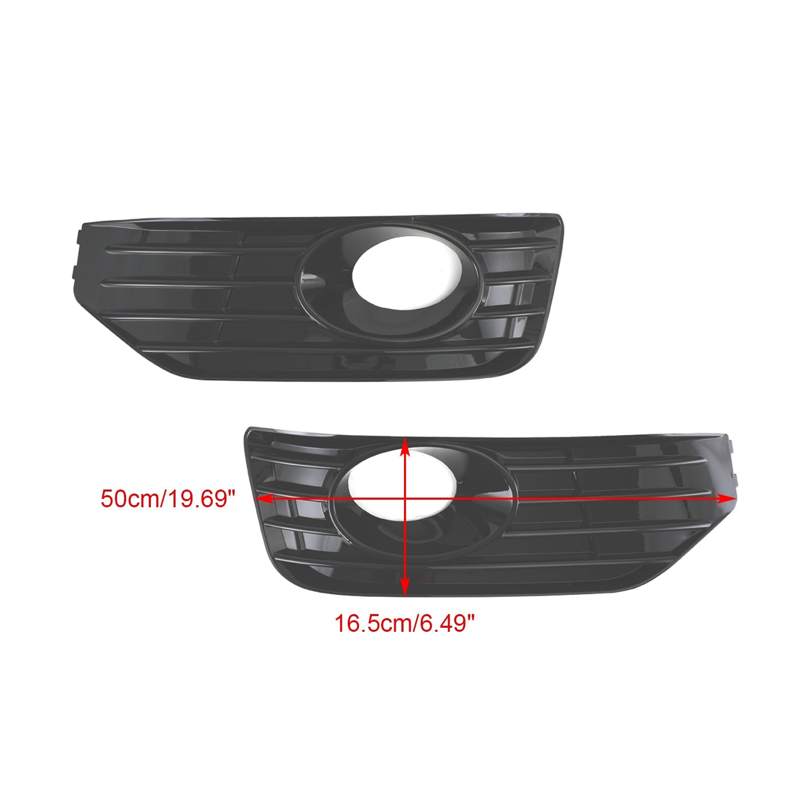 PALASER 2010-15 Vw Transporter Caravelle T5 T5.1 S-line Fog Lamp Light Cover Insert S-line Grill Gloss Black - Image 2