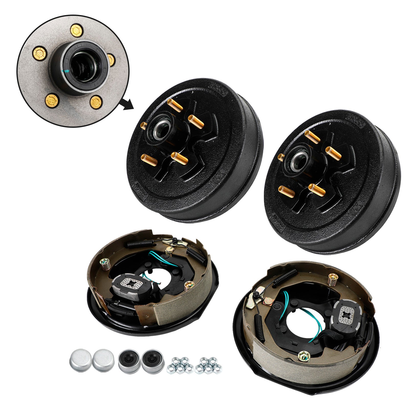 PALASER Trailer 10"-5 On 4-1/2 Hub Drum Kits w/-10" Electric Brakes For 3.5K Axle - Image 5