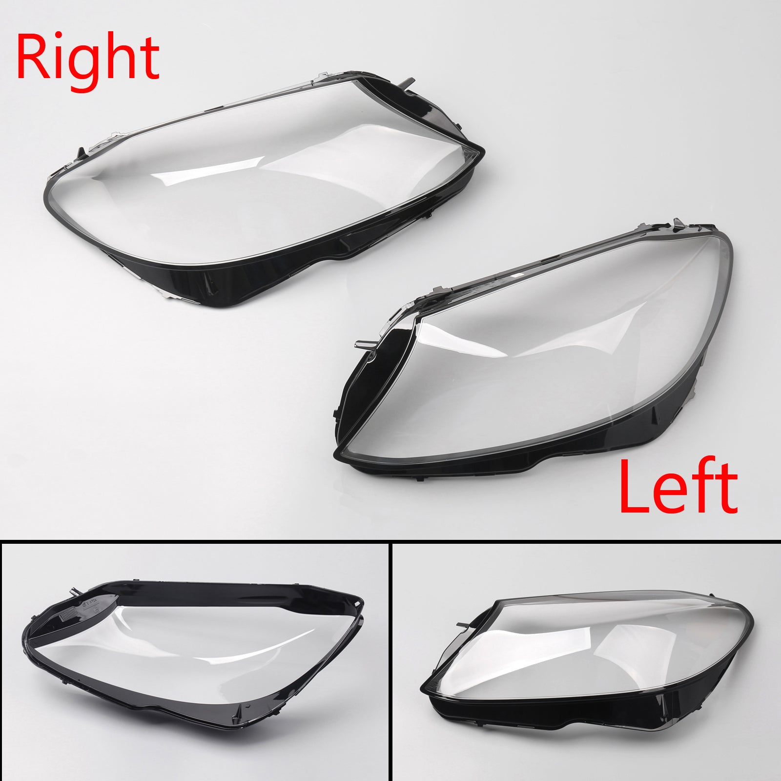PALASER 15-18 Benz W205 C180 C200 C300 Left+right Side Headlight Cover Headlamp Lens Lenses - Image 9