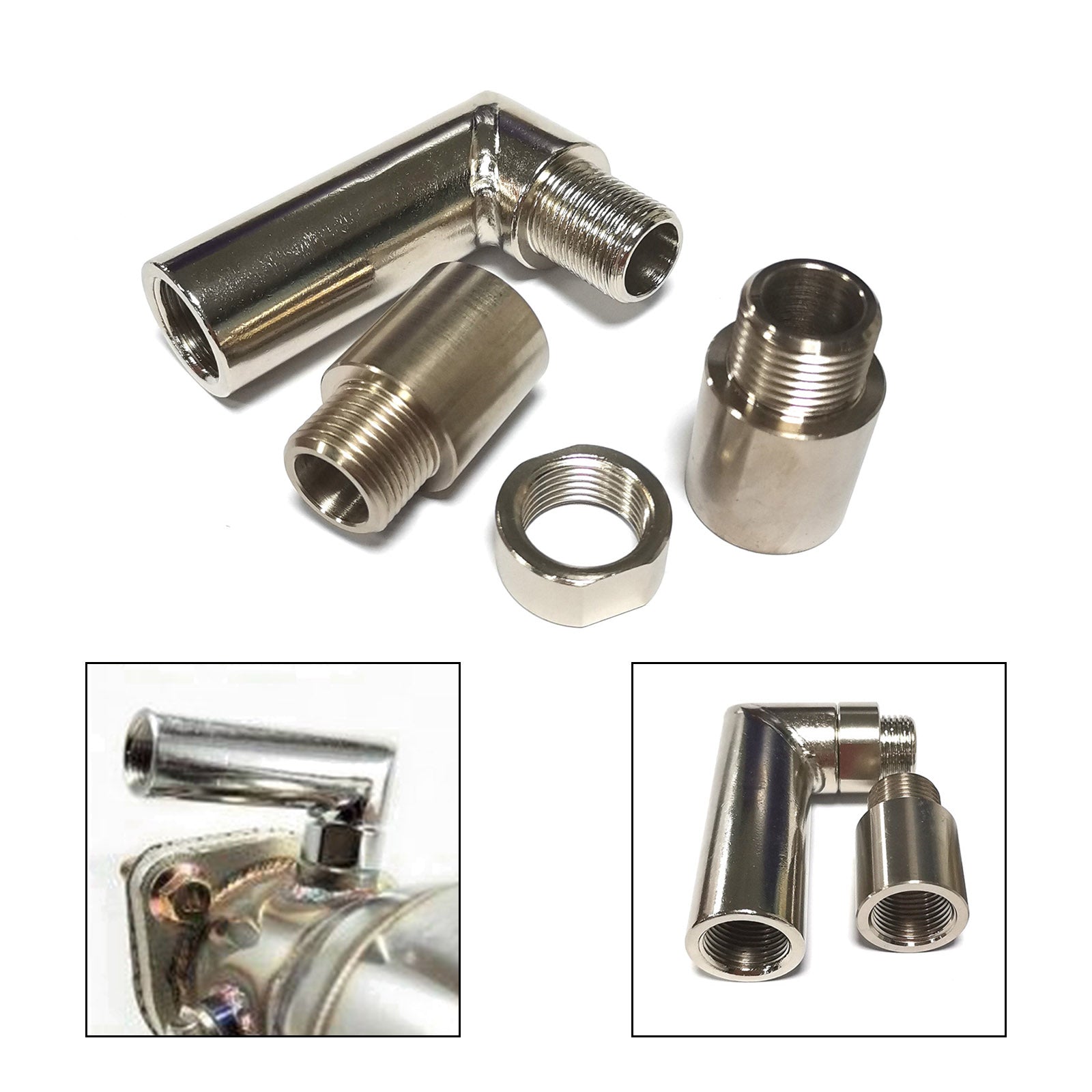 PALASER M18*1.5 90 Degrees Oxygen Spacer Sensor Angled Extender O2 Bung Extension - Image 4