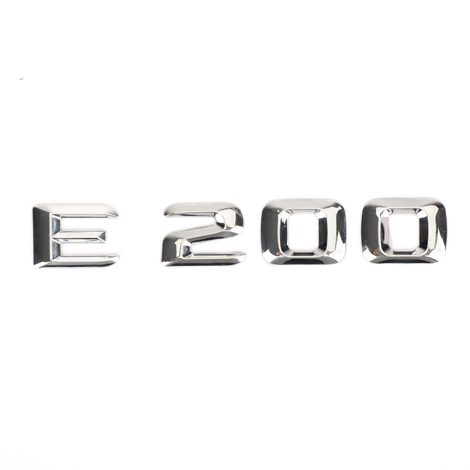 PALASER Rear Trunk Emblem Badge Nameplate Decal Letters Numbers Fit Mercedes E200 Chrome - Image 5