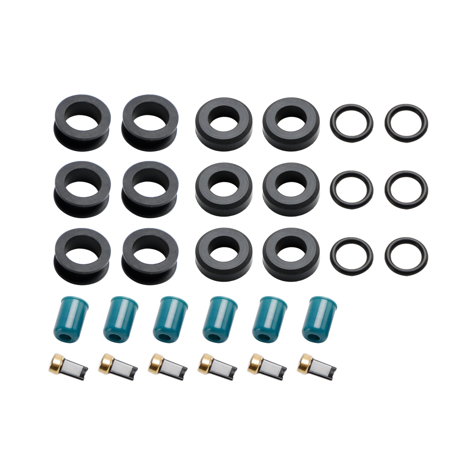 PALASER 1988-1995 Toyota 4 Runner 3VZE Truck Fuel Injector Repair Seal Rebuild Kit 4-319 - Image 9