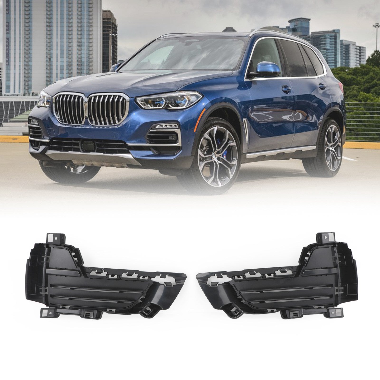 PALASER 14-18 BMW X5 F15 51117307993 51117307994 Front Bumper Lower Left & Right Mesh Grille Grill - Image 2