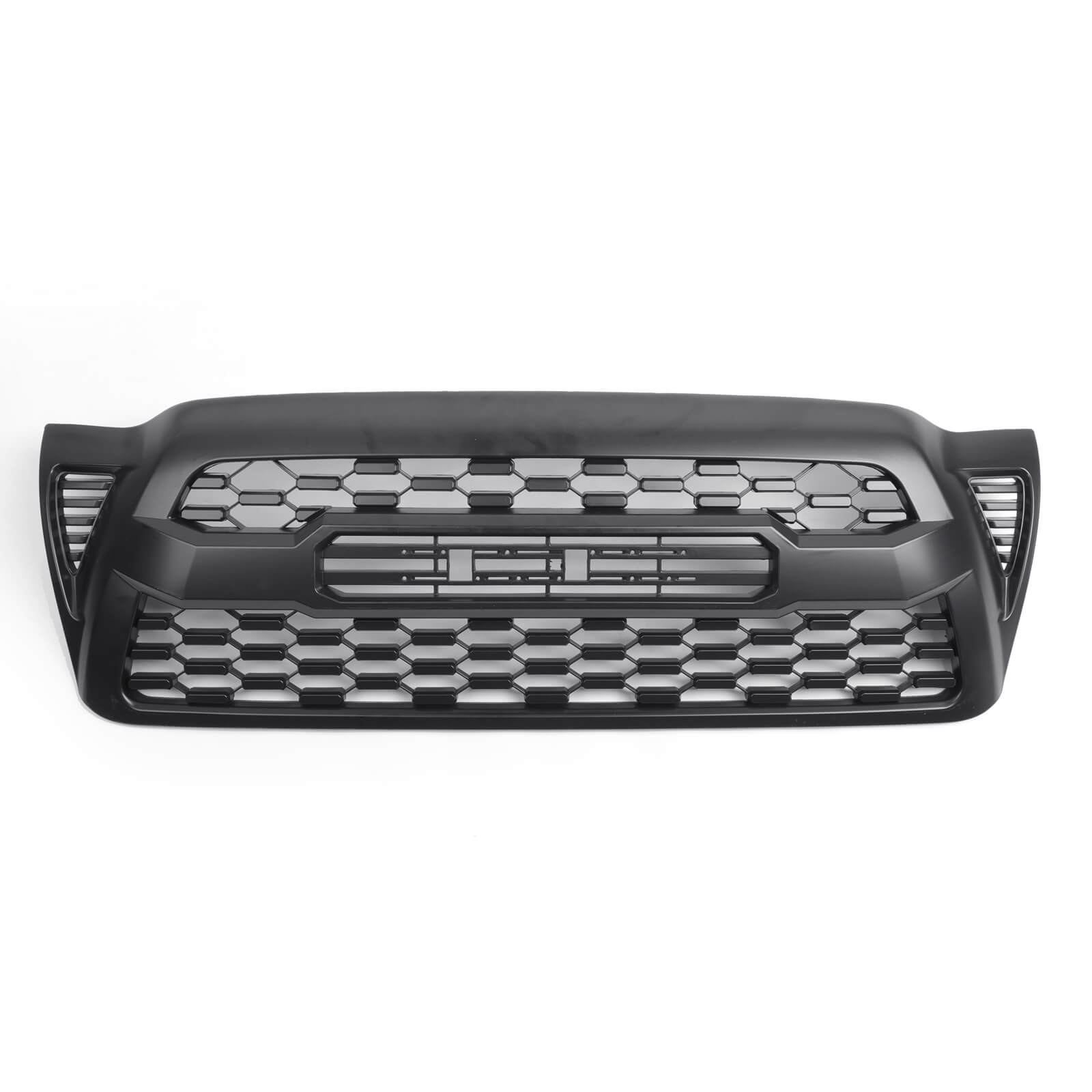 PALASER 2005-2011 Tacoma Grill Replacement Front Bumper Hood Grill Kit Matte Black