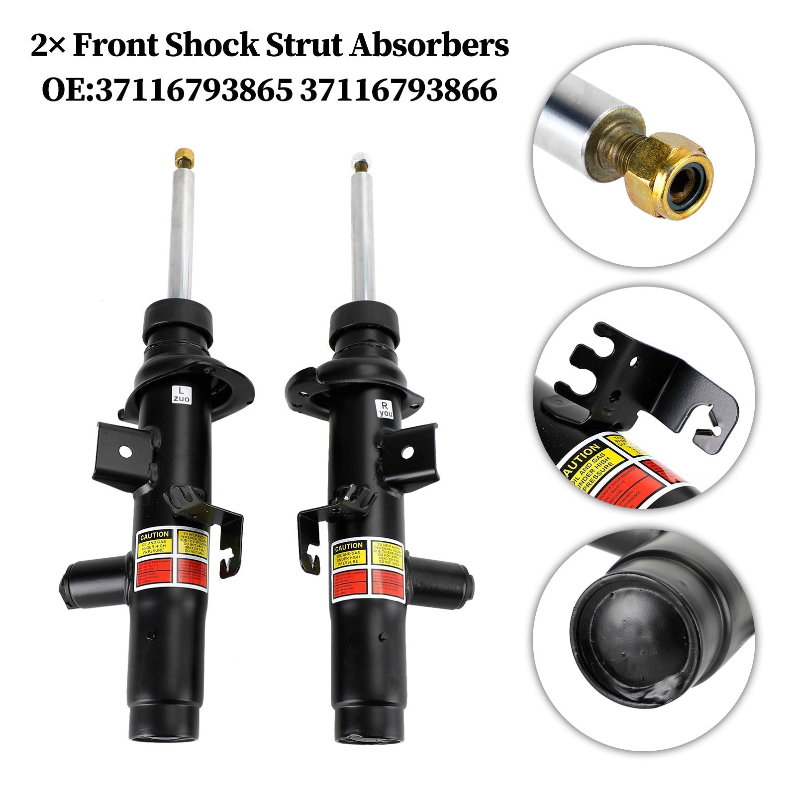 PALASER 2014-2016 BMW 228I 428I 435I M235I 2PCS Front Shock Strut Absorbers 37116793865 37116793866 - Image 9