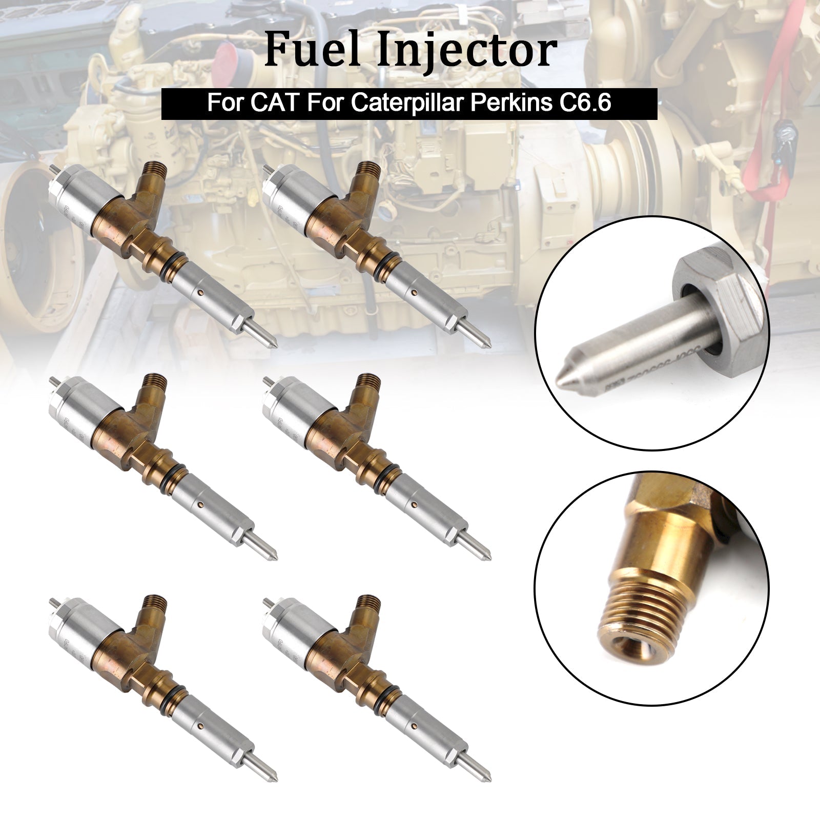 PALASER Cat For Caterpillar Perkins C6.6 6PS Fuel Injectors 306-9390 2645A749 320-0690 - Image 10