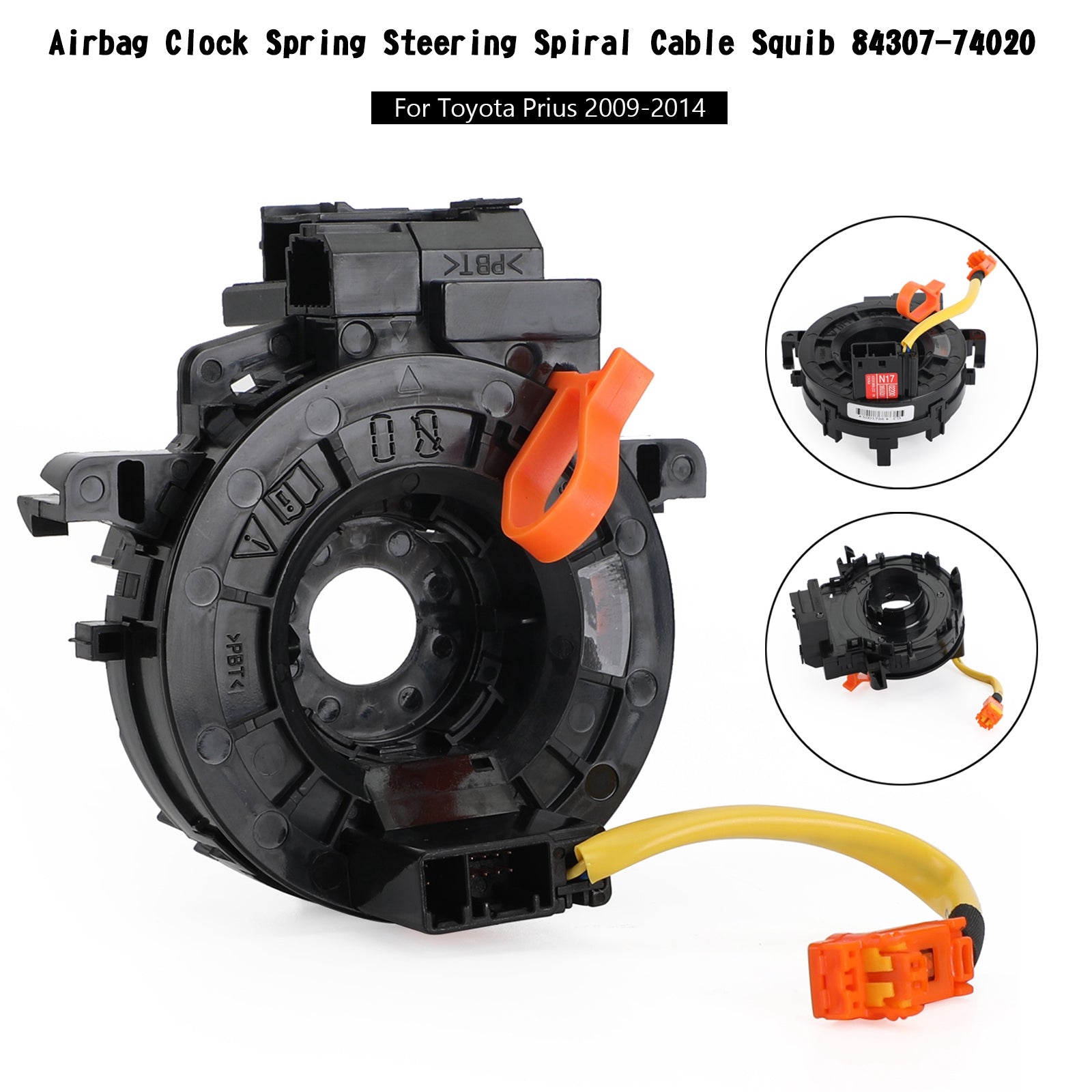 PALASER 2009-2014 Toyota Prius 89245-0D020 Airbag Clock Spring Spiral Cable Squib 84307-74020 - Image 5