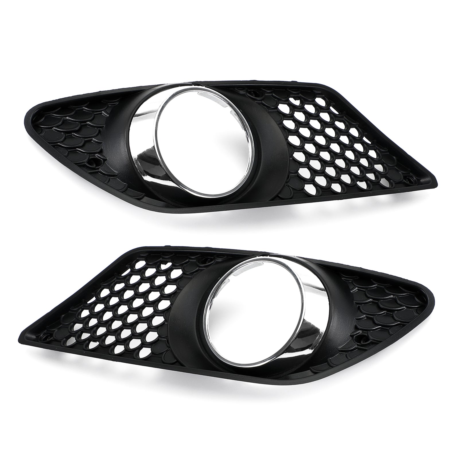 PALASER 2008-2010 Benz C-class W204 Pair Front Bumper Fog Light Grill - Image 12