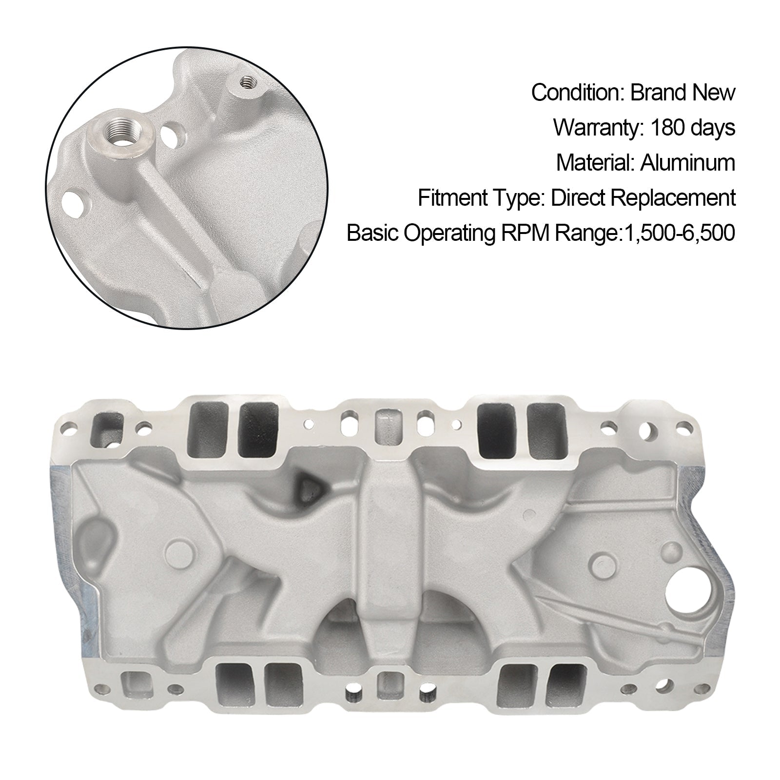 PALASER Chevy Small Block 305 327 350 400 57-86 High Rise Dual Plane Intake Manifold - Image 10