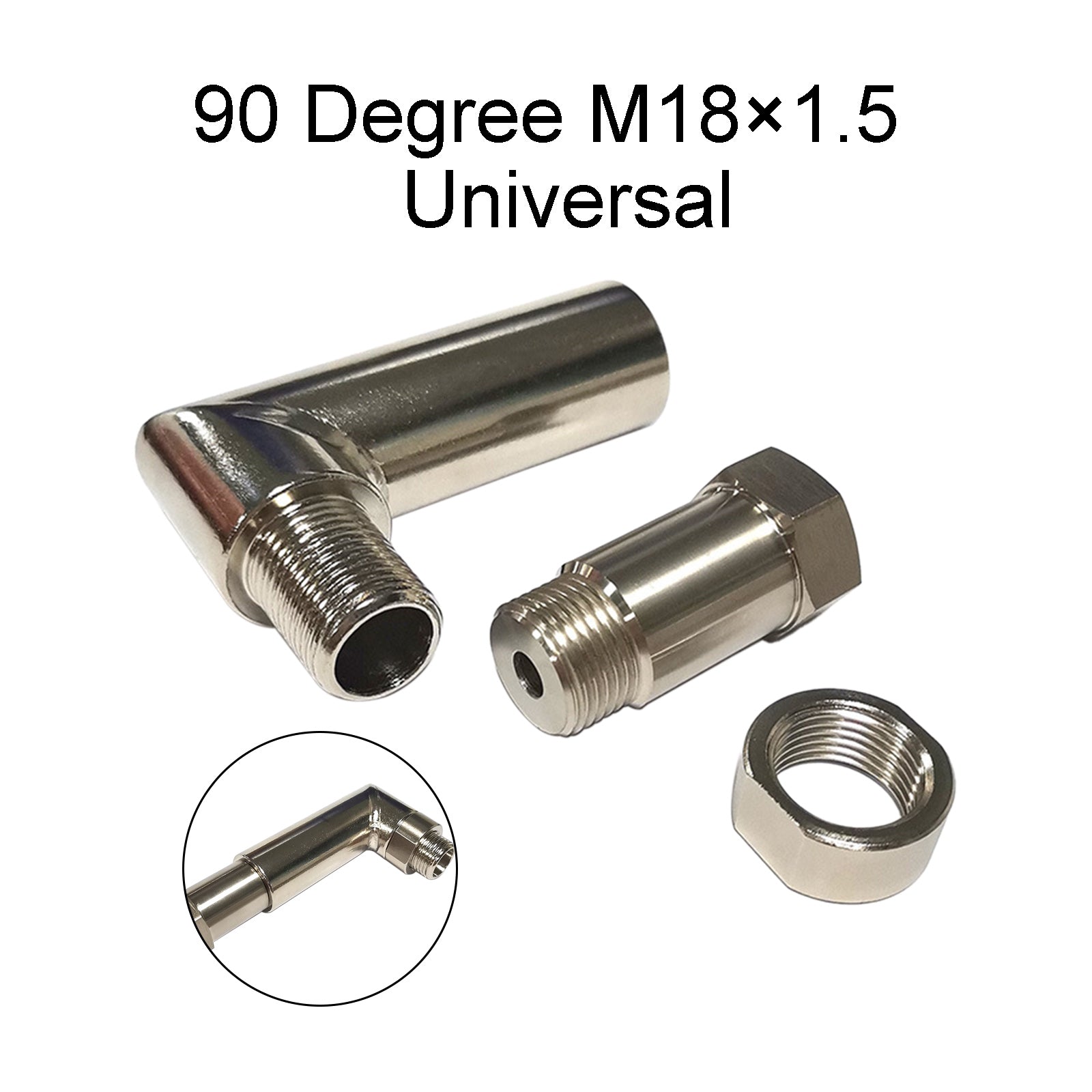 PALASER M18*1.5 O2 Spacer Sensor Angled Extender 90 Degree O2 Bung Extension - Image 3