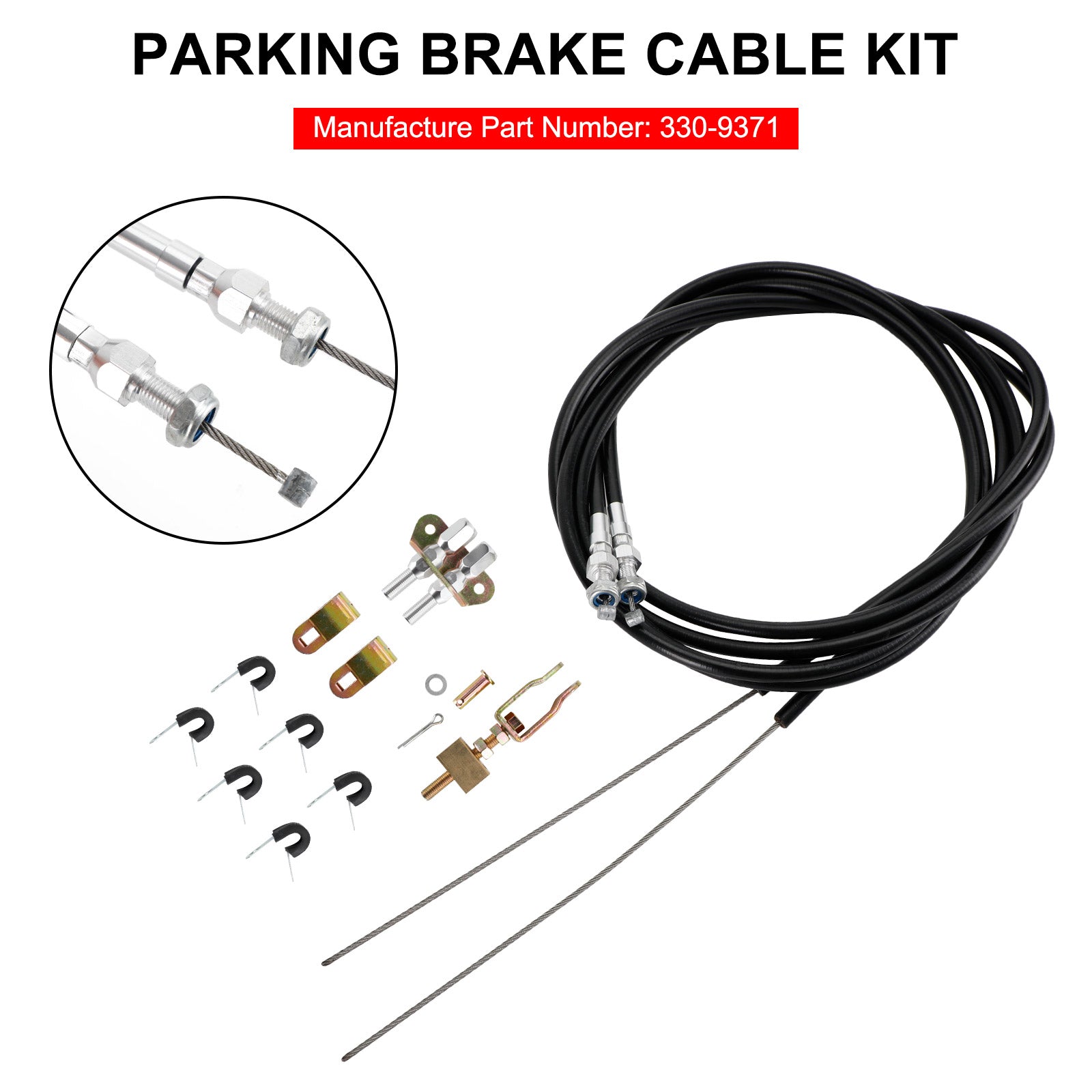 PALASER Wilwood 330-9371 Cpp Universal Rear Parking Brake Emergency E-brake Cable - Image 6