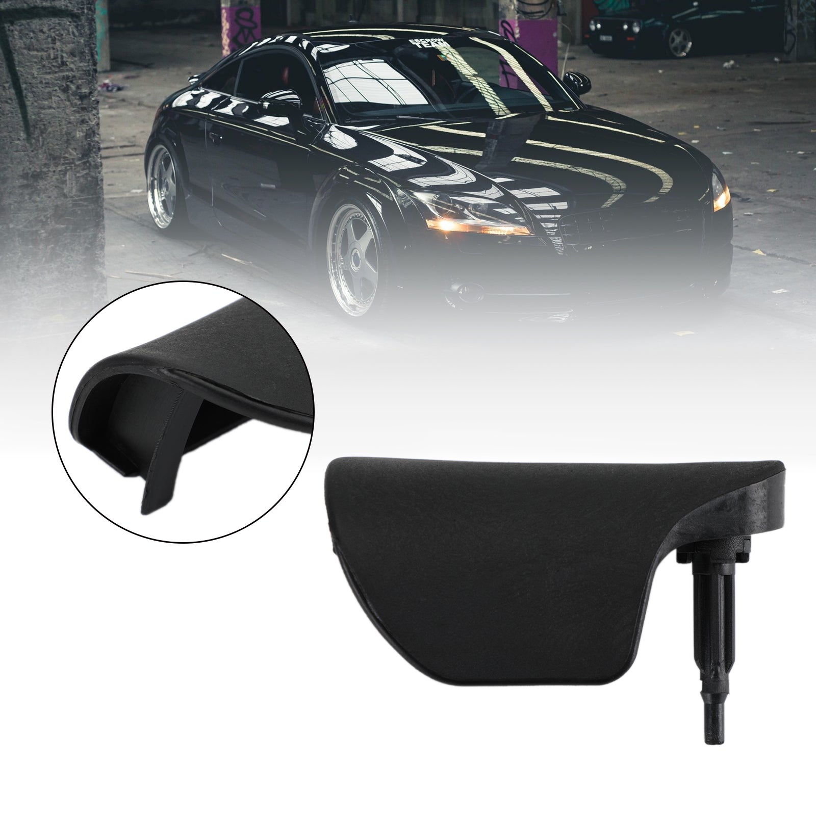 PALASER 2007-2014 Audi Tt MK2 Black Hood Latch Release Handle Bonnet Lever 8J2823533C - Image 4