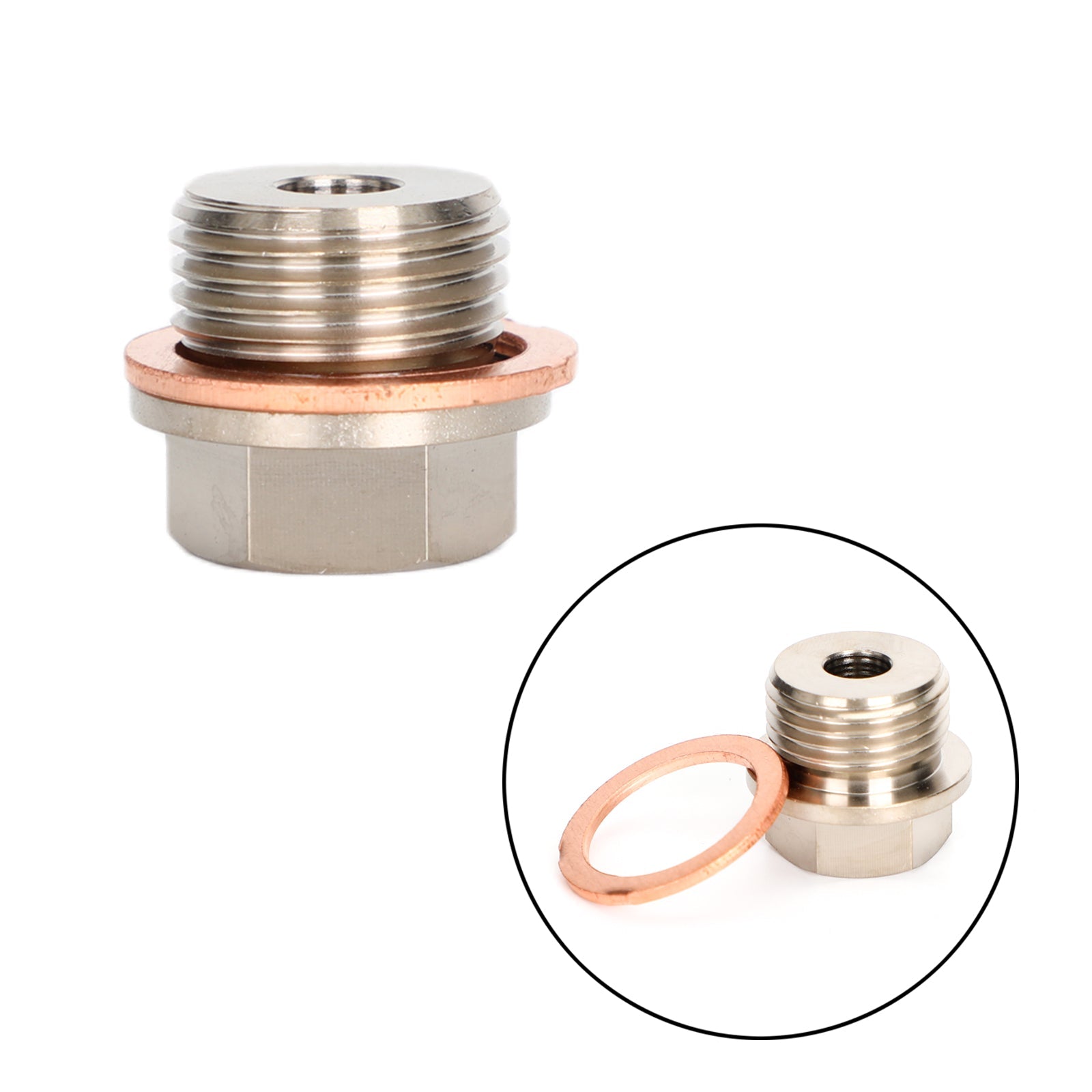PALASER 1/8" Npt To M18x1.5 Male Pressure Temperature Gauge Sender Adapter - Image 2