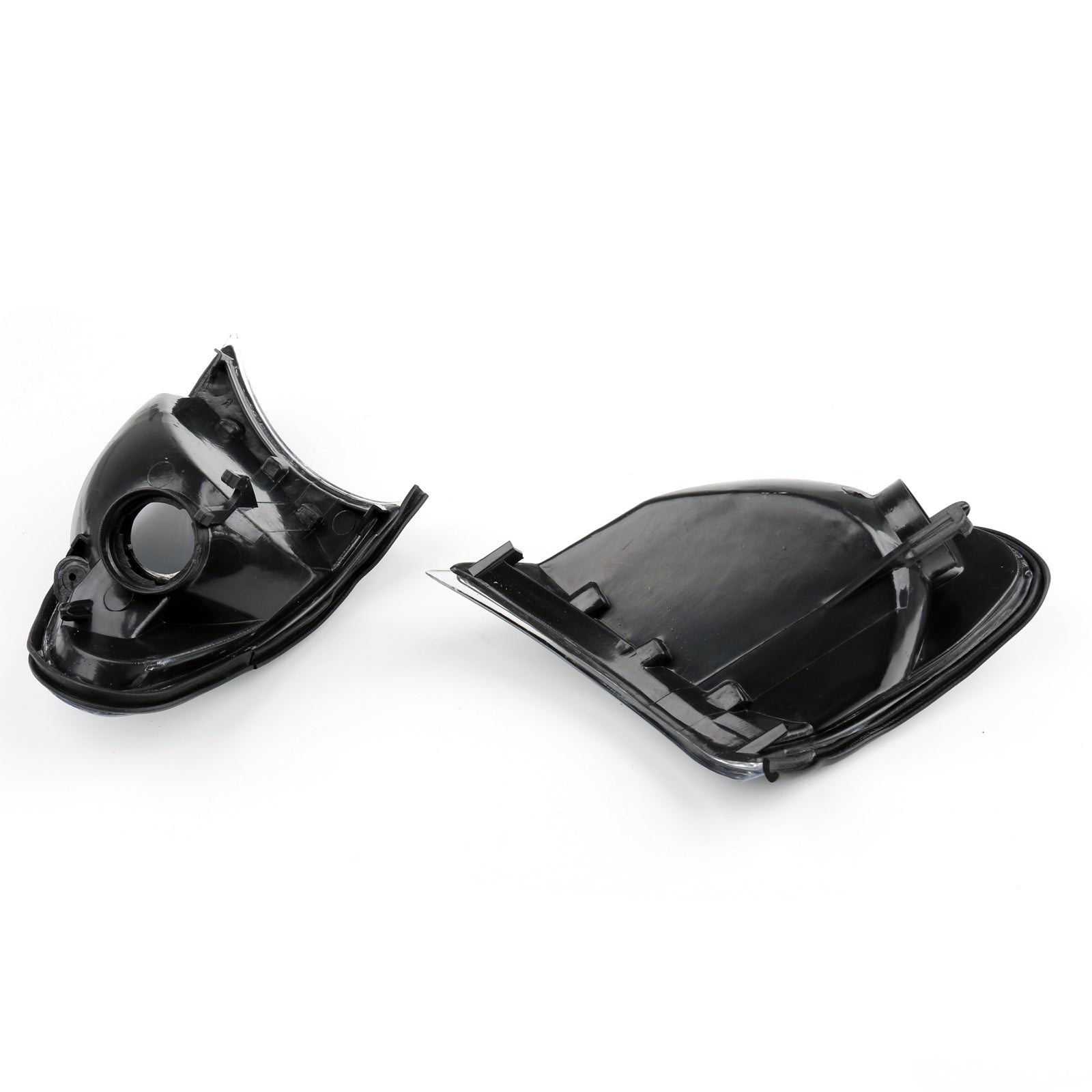 PALASER 02-05 BMW E46 3-Series 4Dr Euro Corner Lights - Crystal Clear W/ Smoke Trim Fit - Image 4
