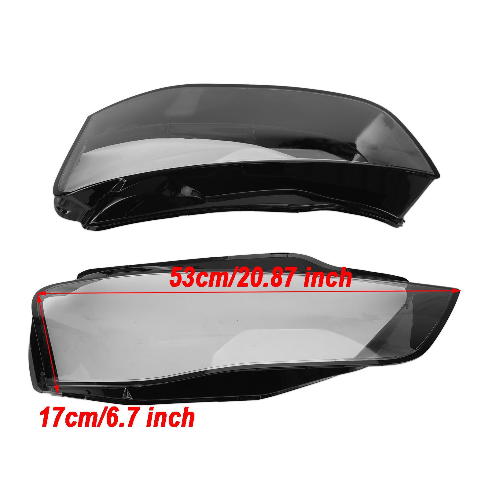 PALASER 2012-2016 Audi A4 B8 Facelift Left +right Headlight Lens Plastic Cover Shell 8K0941753C 8K0941031C - Image 2