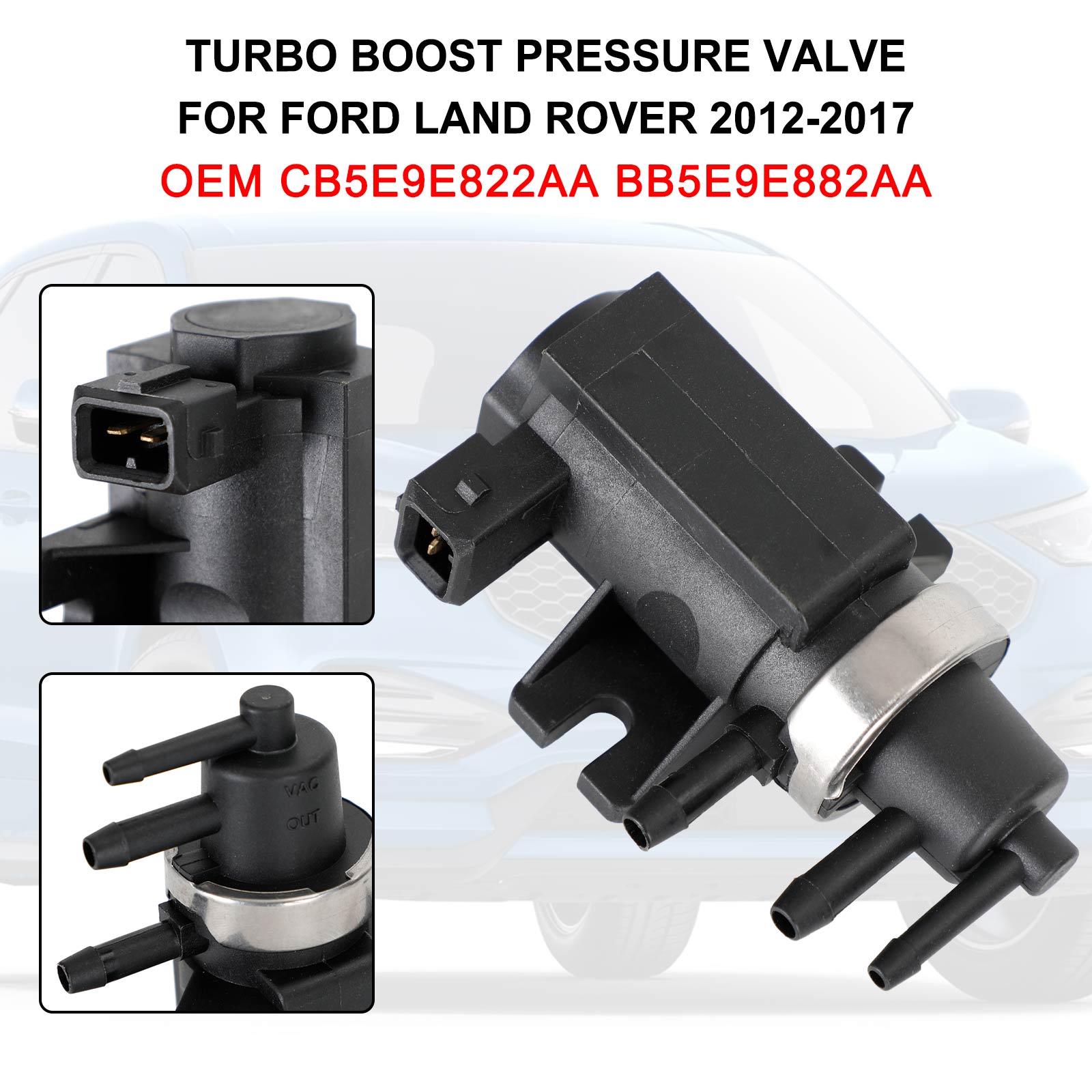 PALASER 2012-2017 Land Rover Discovery Sport Turbo Boost Pressure Valve CB5E9E822AA BB5E9E882AA - Image 3