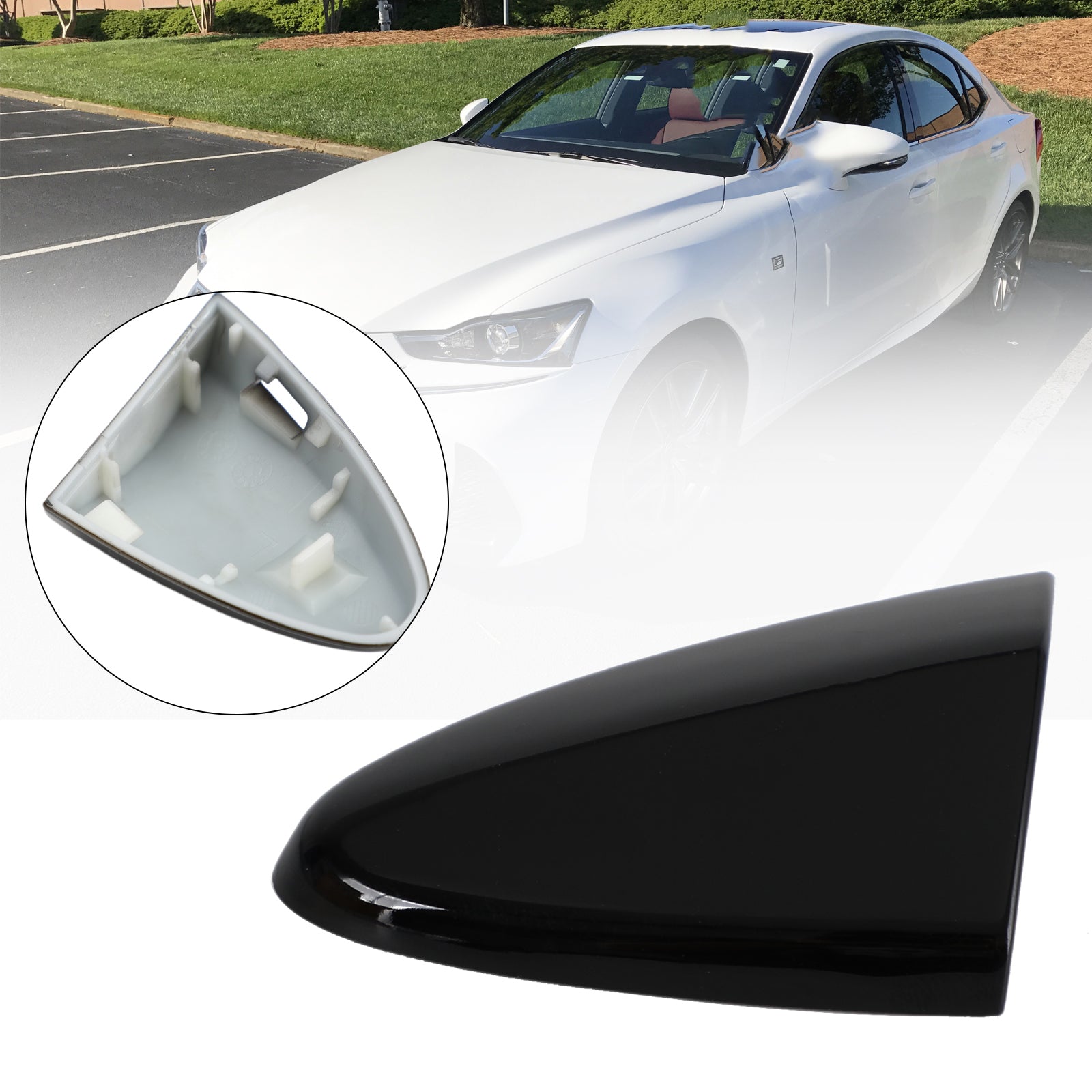 PALASER Lexus IS250 Black Front Left Ouside Door Handle Key Cover Cap 69218-53021 - Image 6