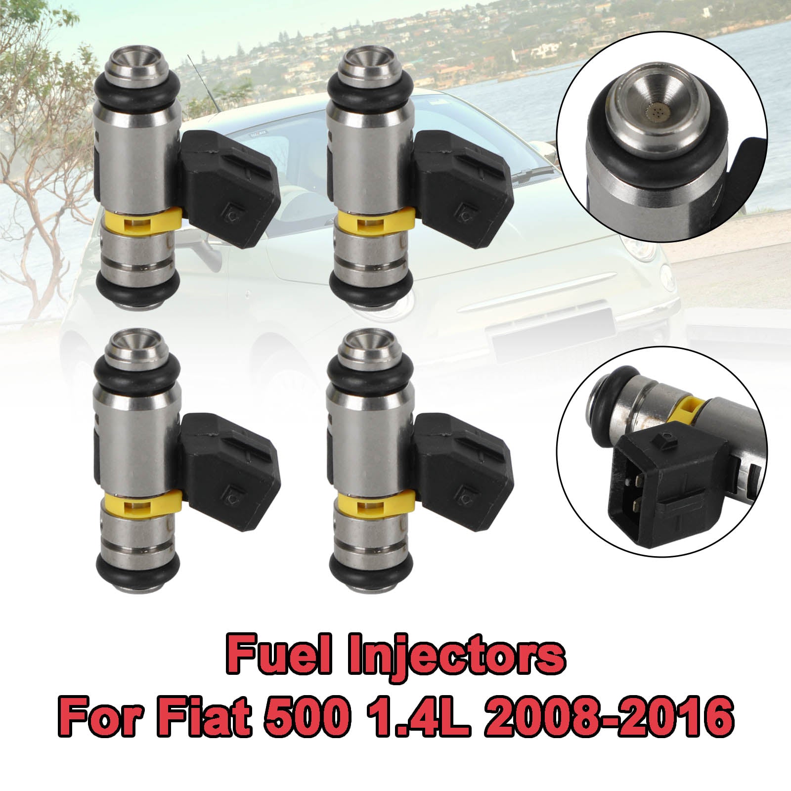 PALASER 2012-2016 Fiat Punto 1.4L 4PCS Fuel Injectors IWP160 71792994 77363790 - Image 5