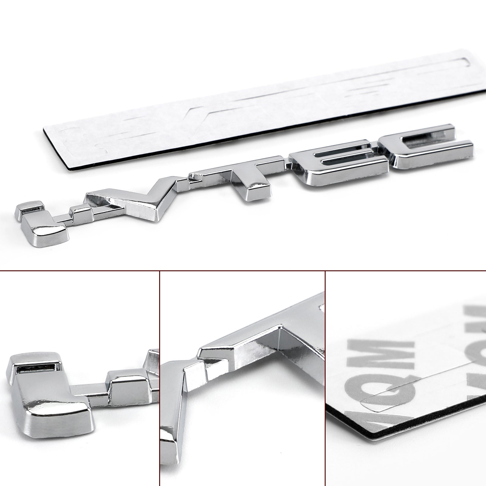 PALASER 3D Metal I-vtec Car Trunk Rear Turbo Fender Emblem Badge Decals Stickers Silver - Image 10