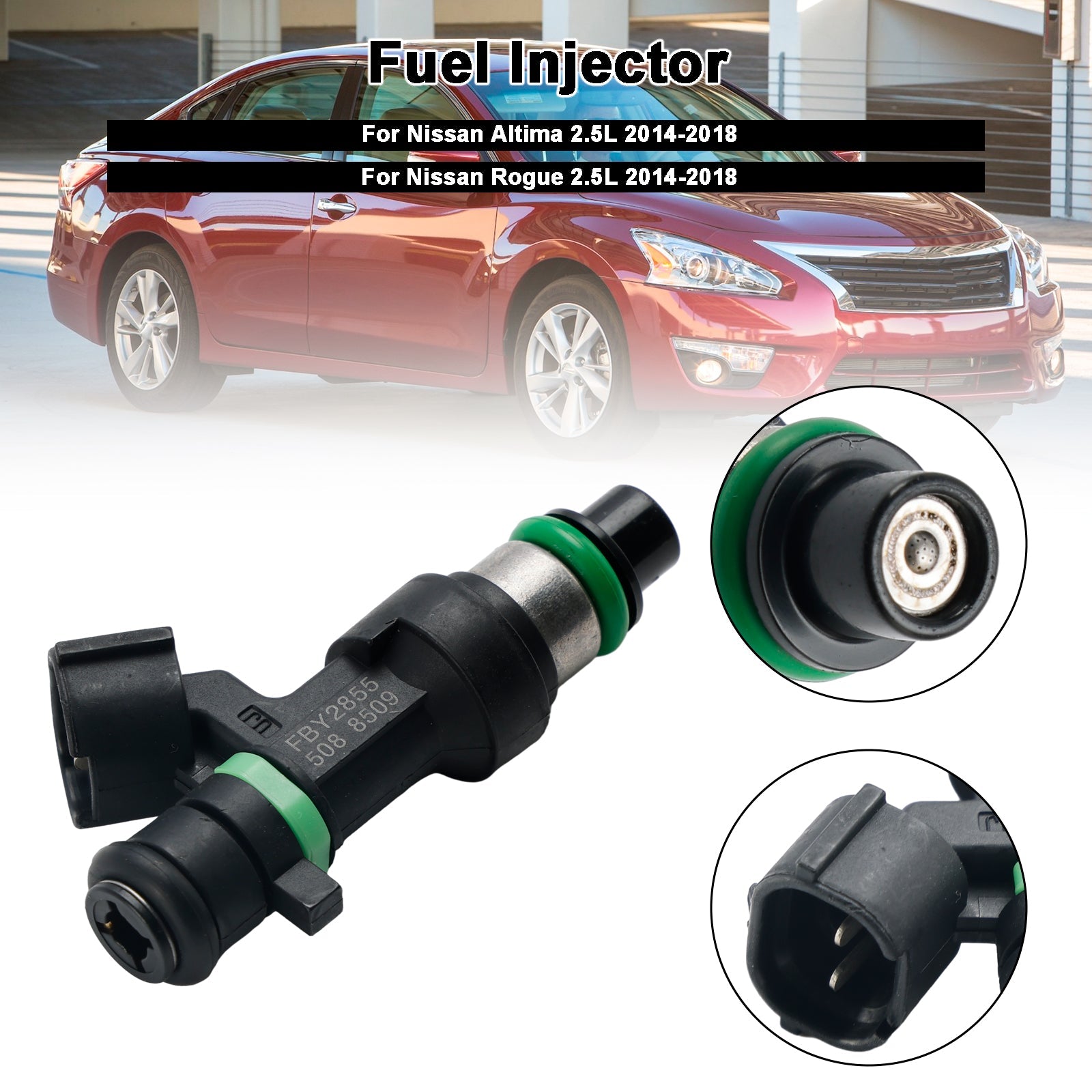 PALASER 2014-2018 Nissan Altima Rogue 2.5L I4 Fuel Injectors 16600-9HP0A FBY2855 - Image 6