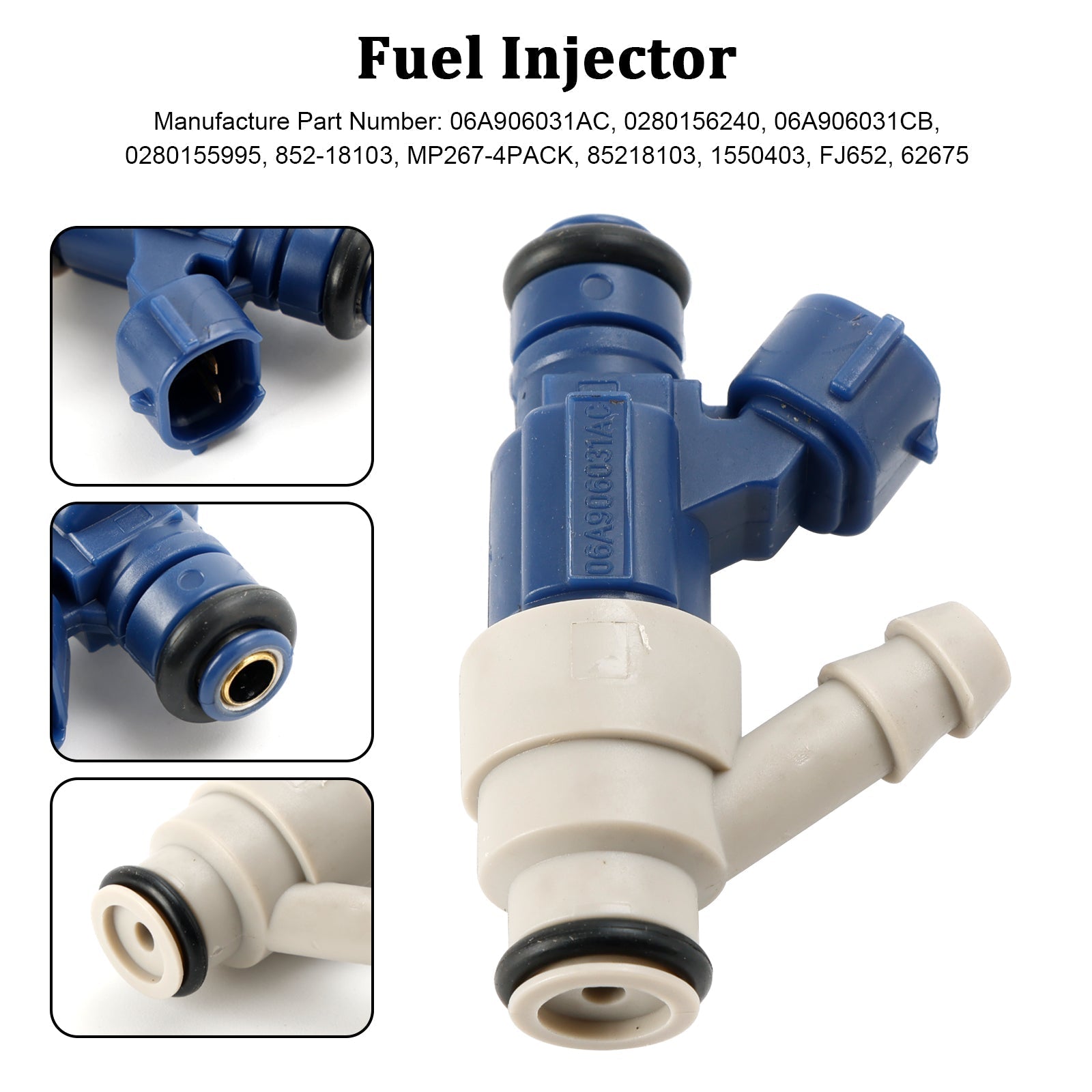 PALASER 2000-2003 Volkswagen Golf 2.0L I4 Fuel Injector 0280155995 0280156240 06A906031AC - Image 4
