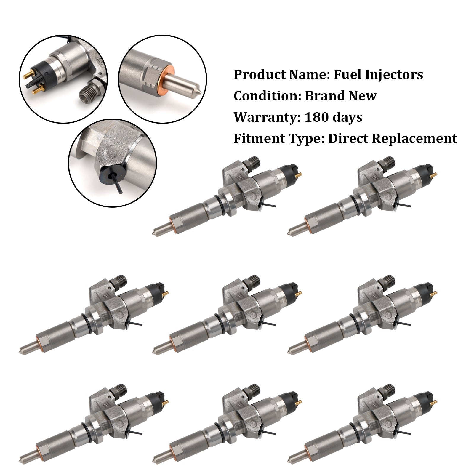 PALASER 2001-2004.5 GMC Sierra 2500HD 3500HD 6.6L LB7 Duramax Diesel 8PCS Fuel Injectors 0445120008 0986435502 97208074 - Image 14