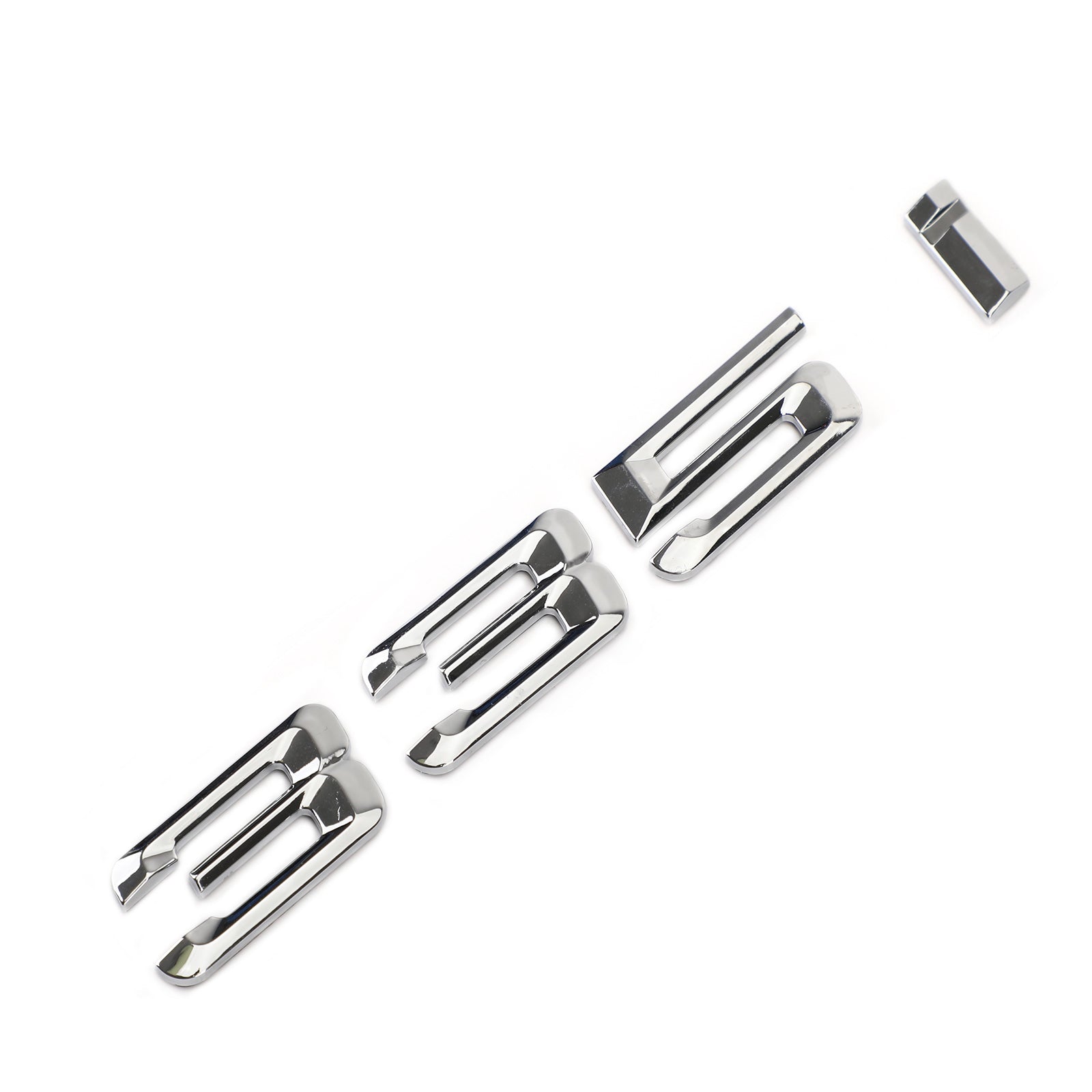 PALASER Rear Trunk Nameplate Badge Emblem Numbers Letter Decal 335 I Fit 335i Chrome - Image 4