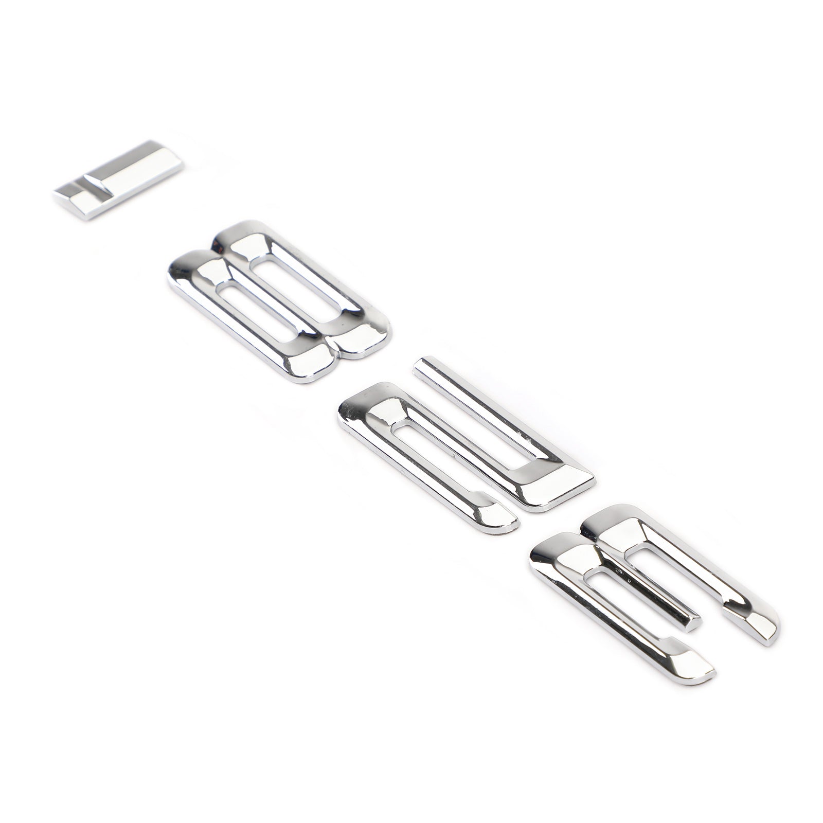 PALASER Rear Trunk Nameplate Badge Emblem Numbers Letter Decal 328 I Fit 328i Chrome - Image 6