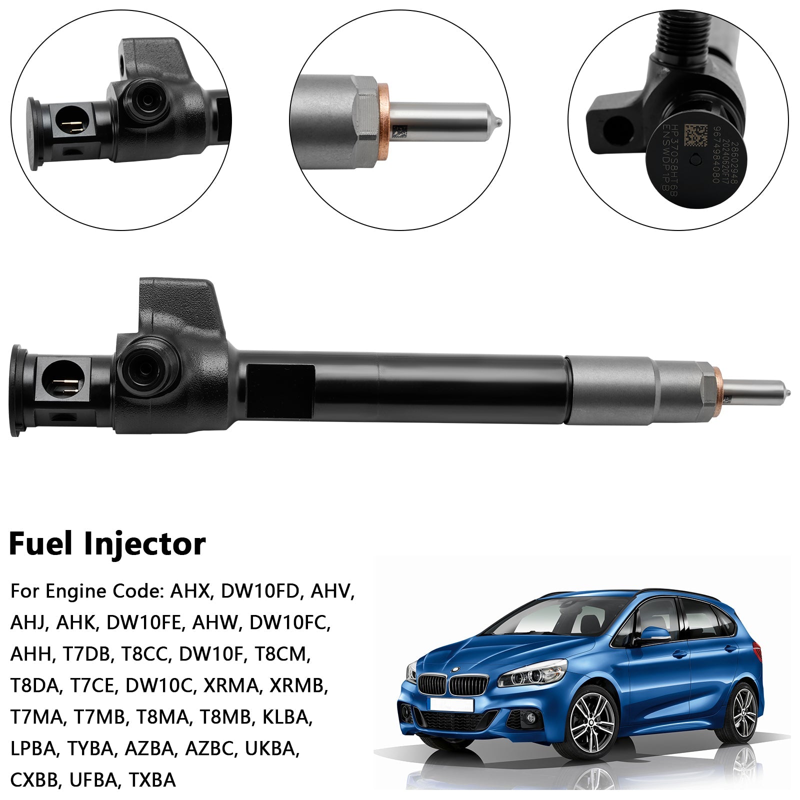 PALASER Ford Delphi Diesel 1Pcs Fuel Injector 28388960 9674984080 28602948 - Image 8