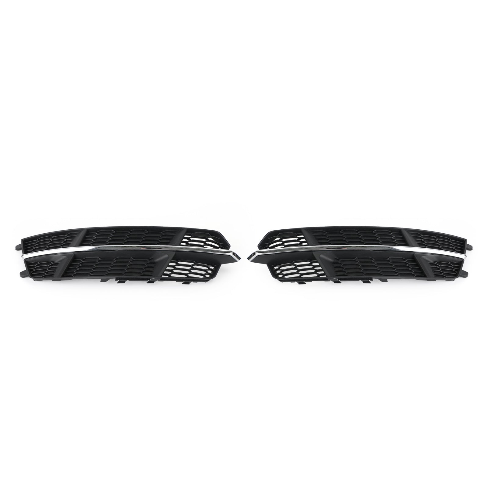 PALASER 2016-2018 Audi A6 C7 S-line Front Bumper Lower Grille Grill Black Chrome - Image 13