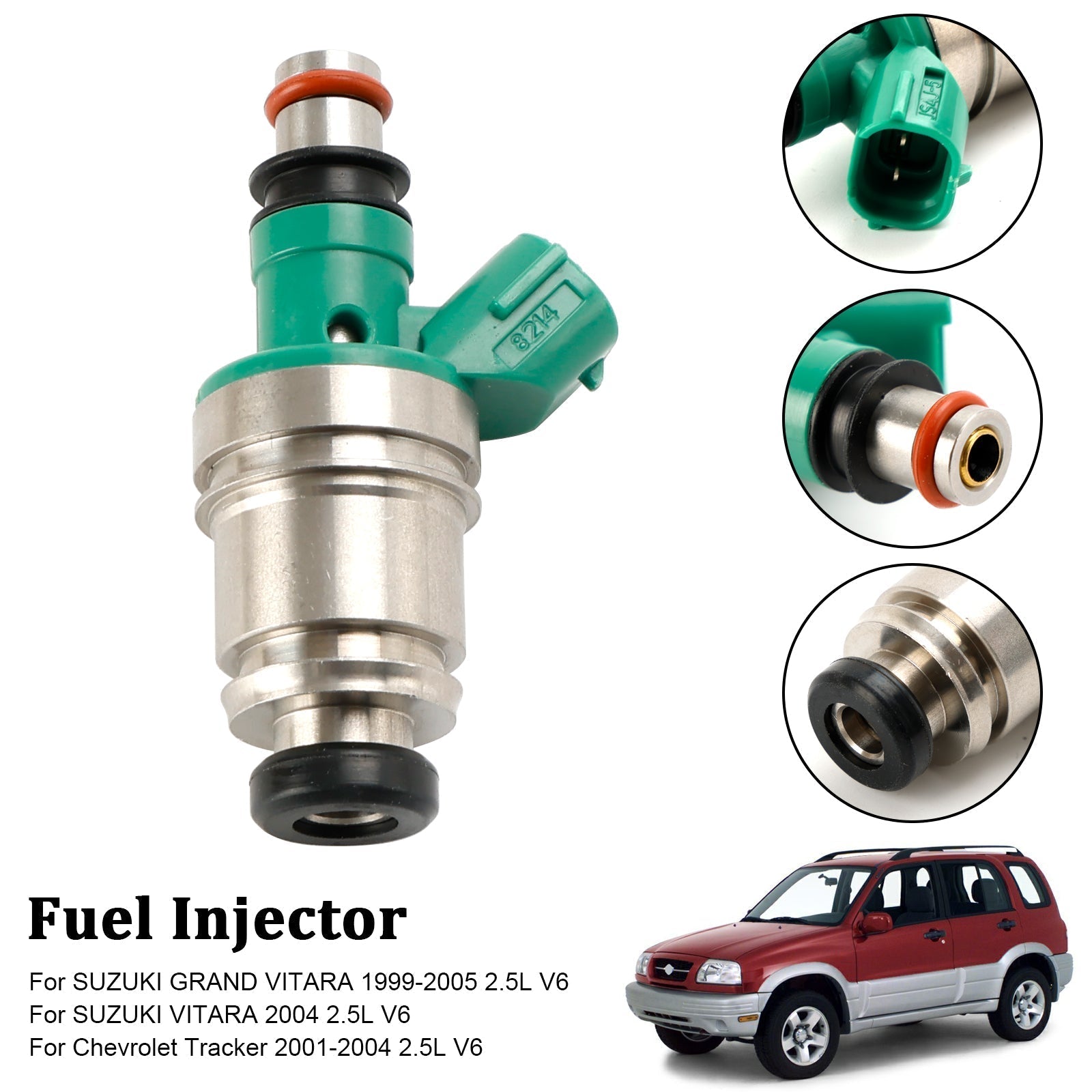 PALASER 2001-2004 Chevrolet Tracker 2.5L V6 Fuel Injector 15710-67D00 JS4J-5 - Image 10