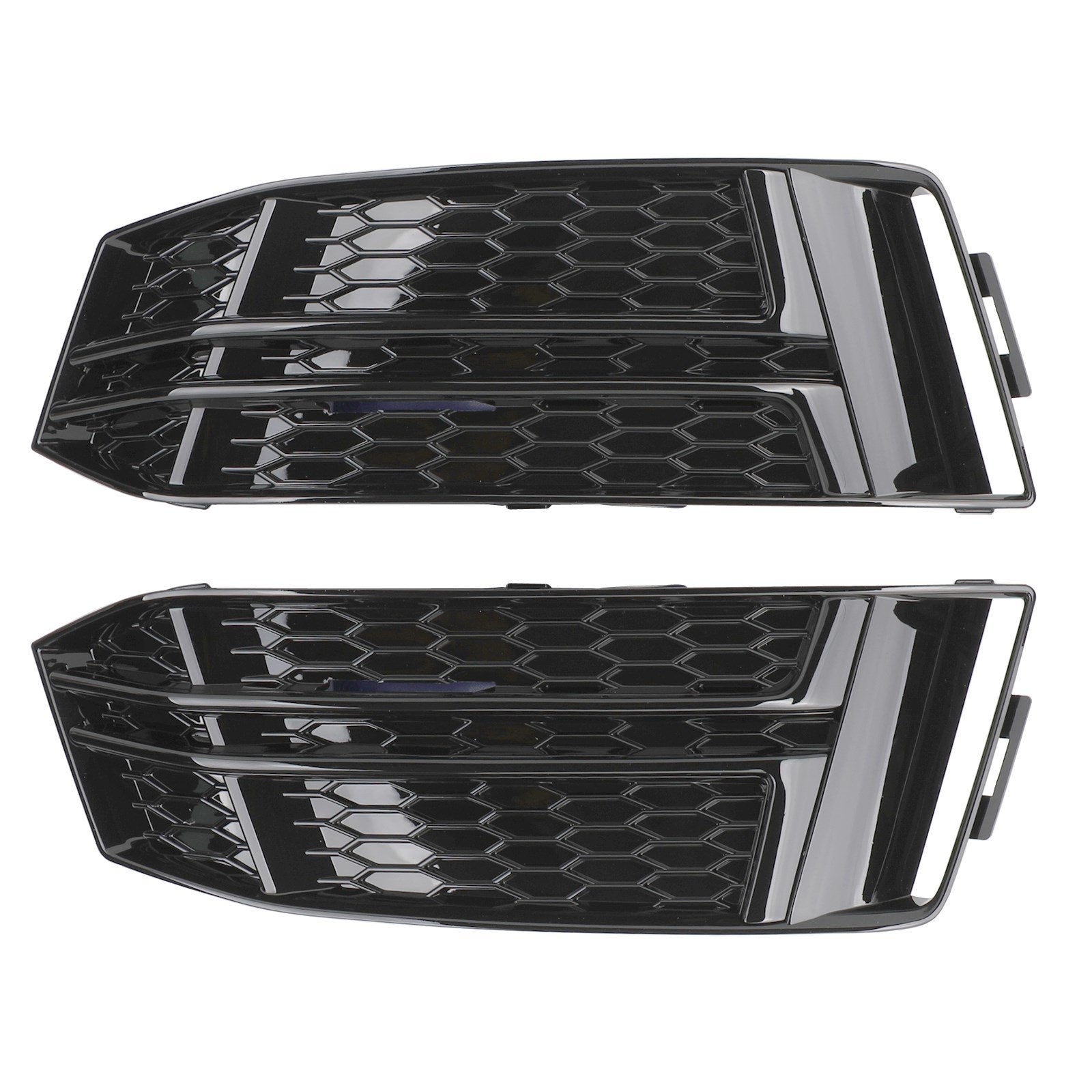 PALASER 2016-2018 Audi A4 B9 S-line Black Front Fog Light Cover Bumper Grill