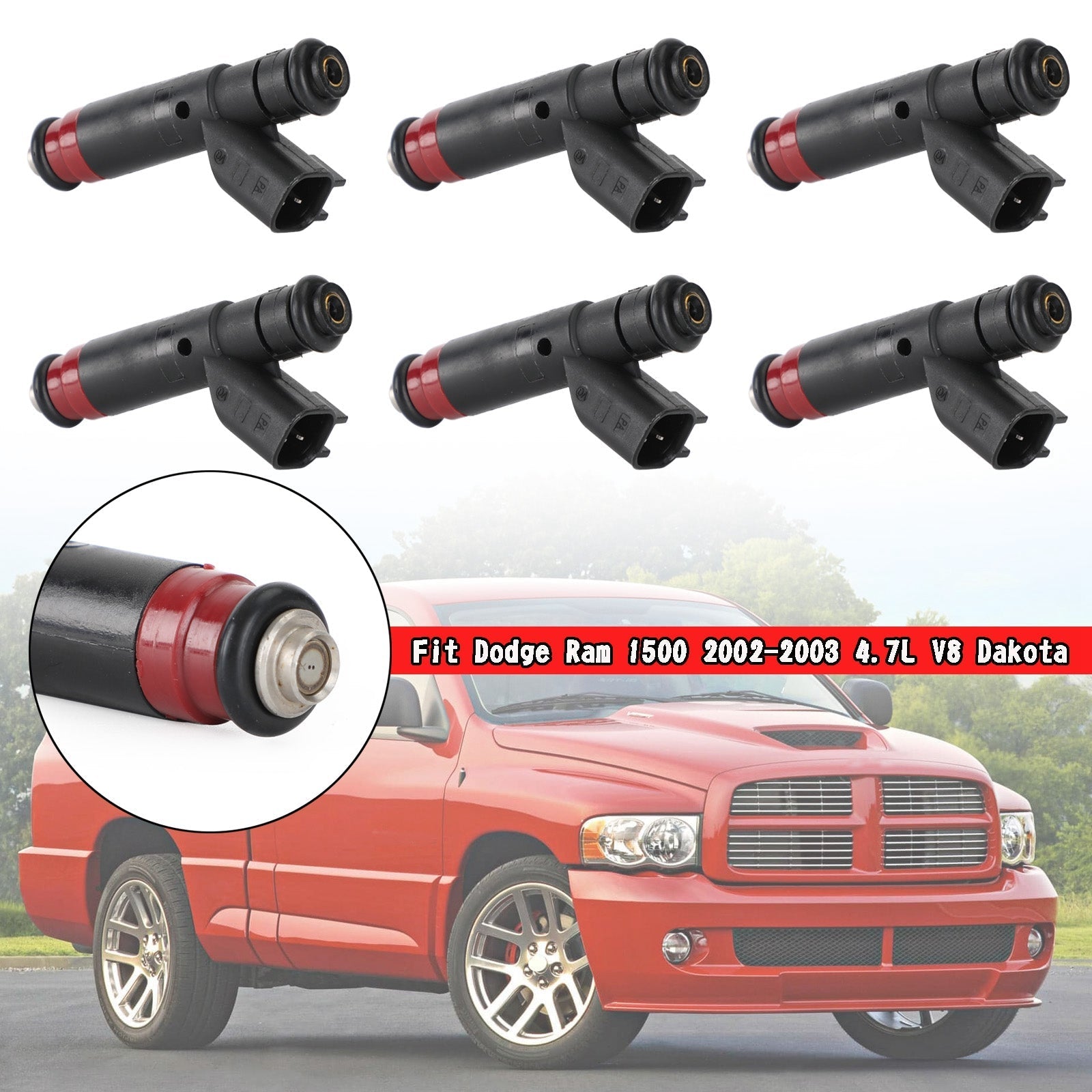 PALASER 2001-2002 Jeep Grand Cherokee 4.7L V8 8PCS Fuel Injectors 53032145AA 812-12144 - Image 2